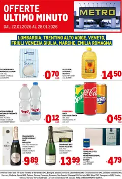 Anteprima del volantino Metro Offerte ultimo minuto catalogo valido a partire dal 22.01.2026