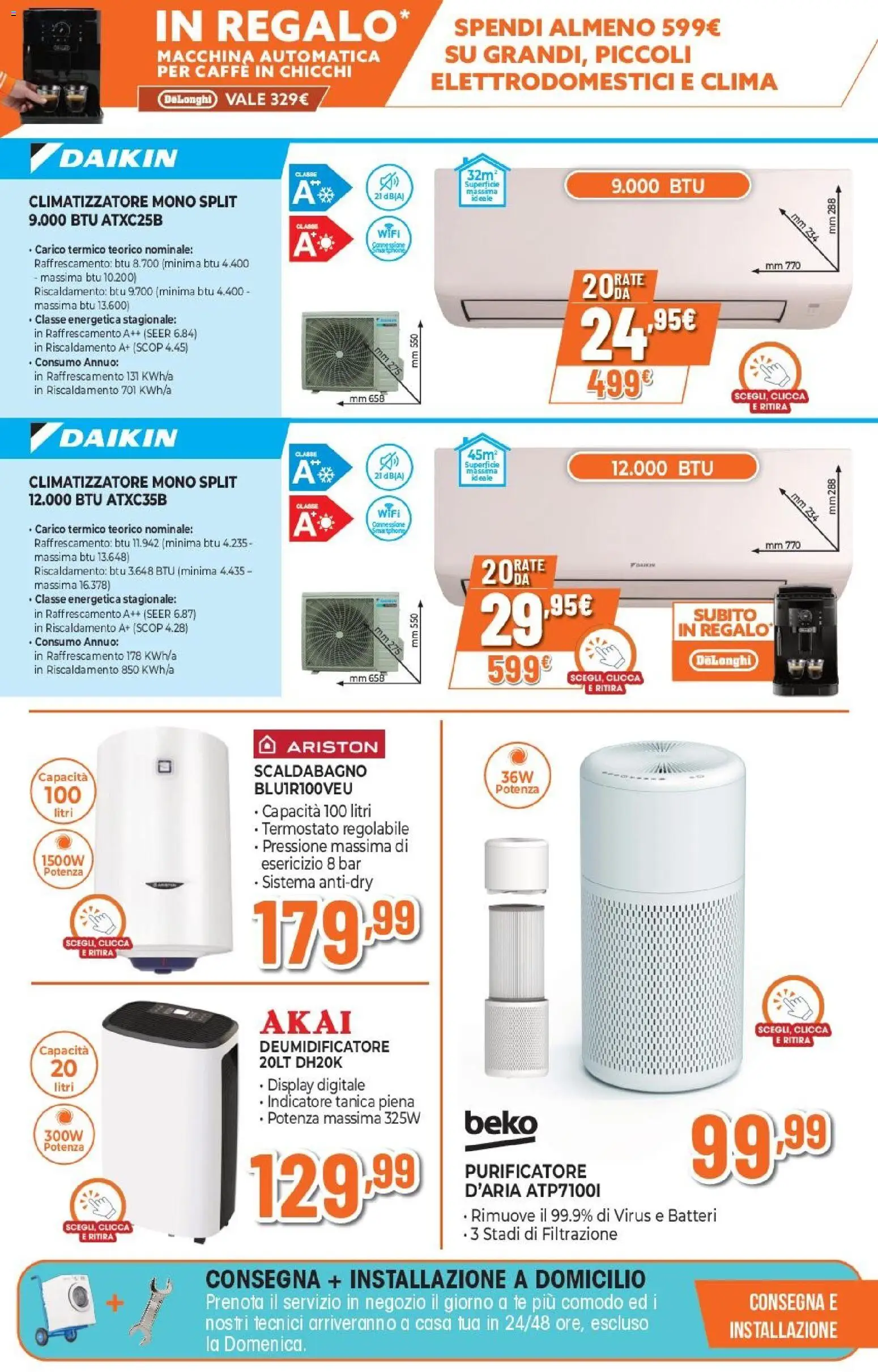 Volantino Expert del 12.03.2026 | Pagina: 13 | Prodotti: Caffè, Scaldabagno, Tanica, Purificatore d'aria