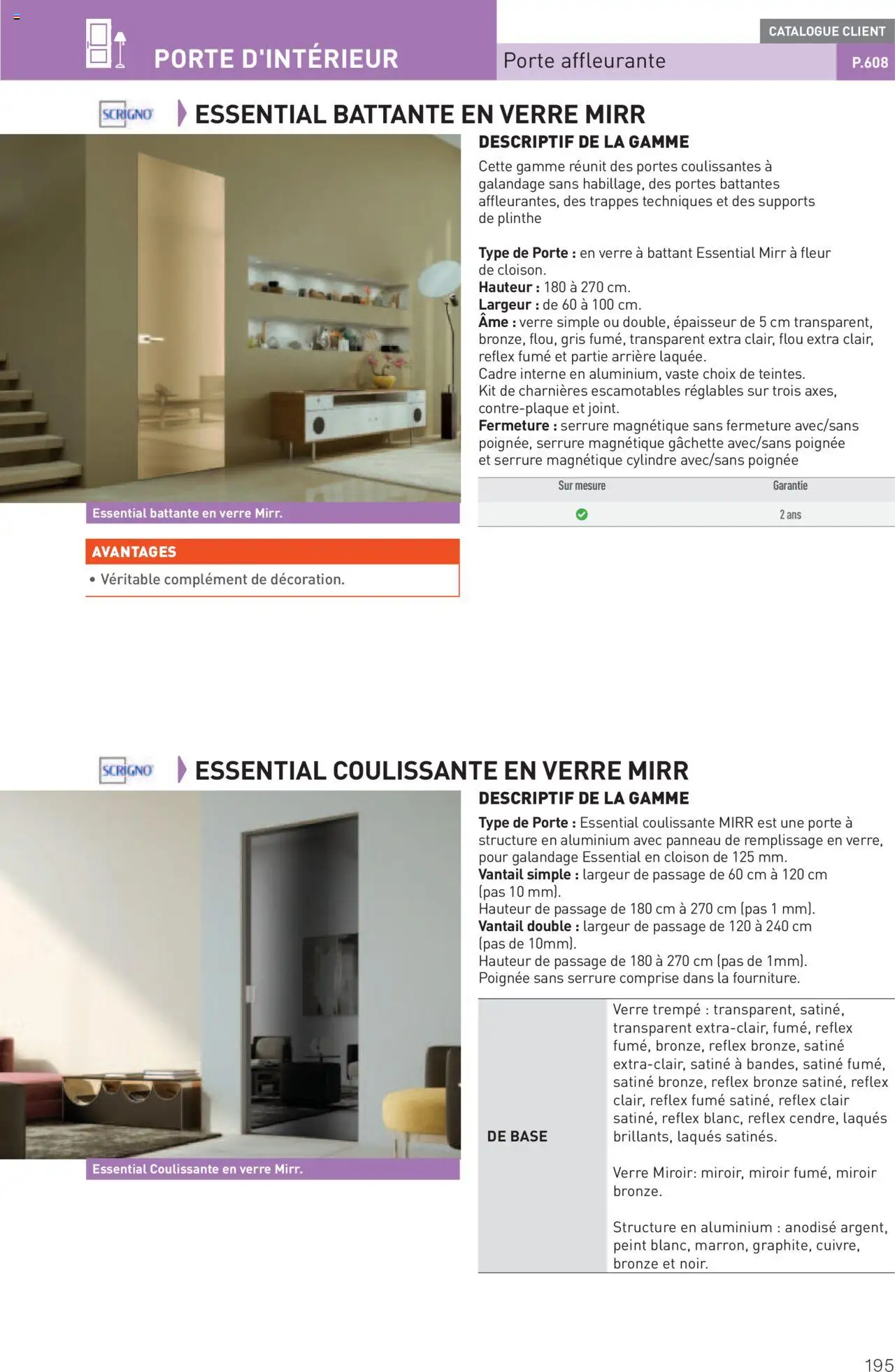  | Page: 195 | Produits: Plinthe, Porte, Miroir, Cadre