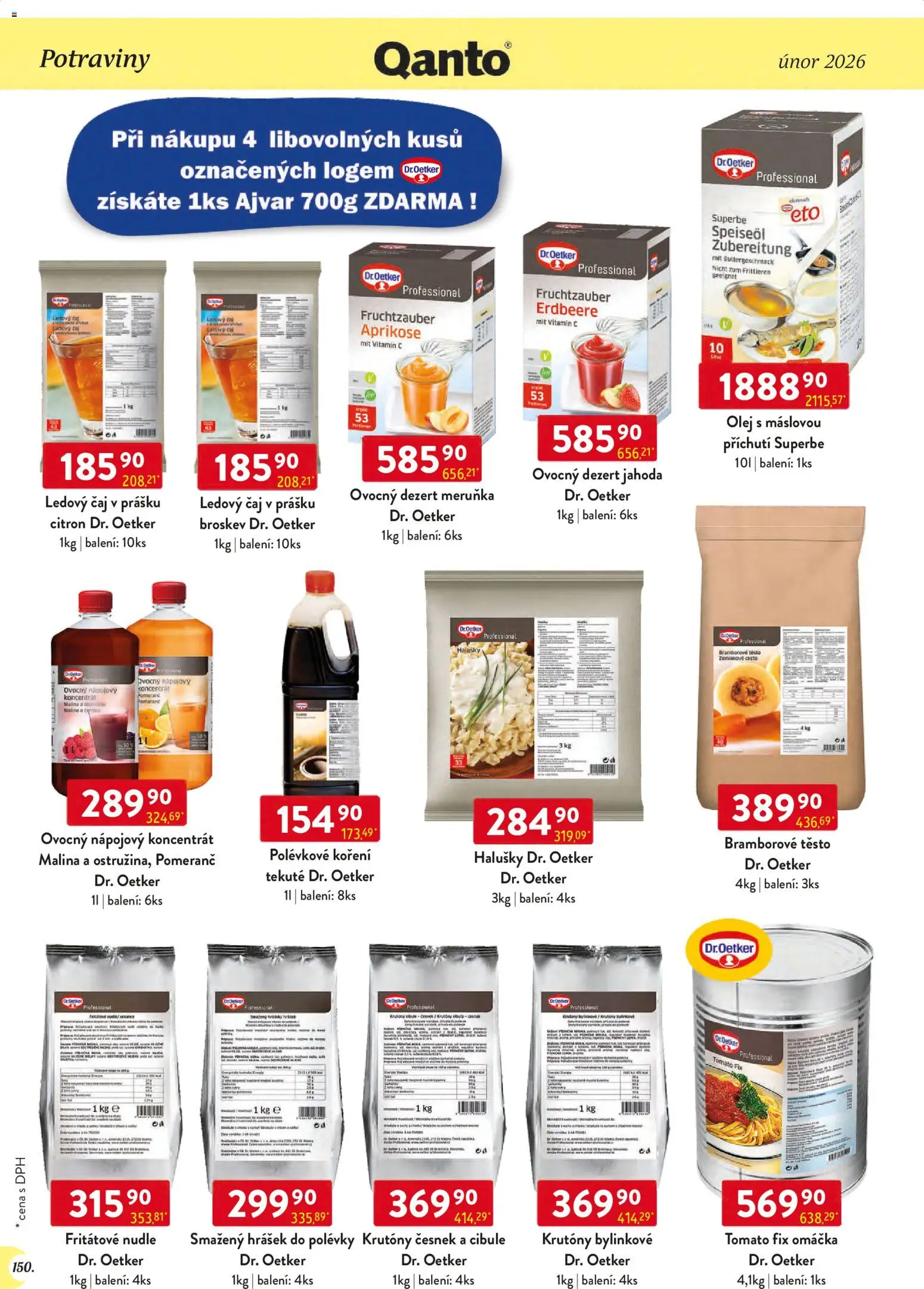 Astur & Qanto leták - Velkoobchod 02/2026 od 01.02.2026 | Strana: 150 | Produkty: Olej, Čaj, Citron, Halušky