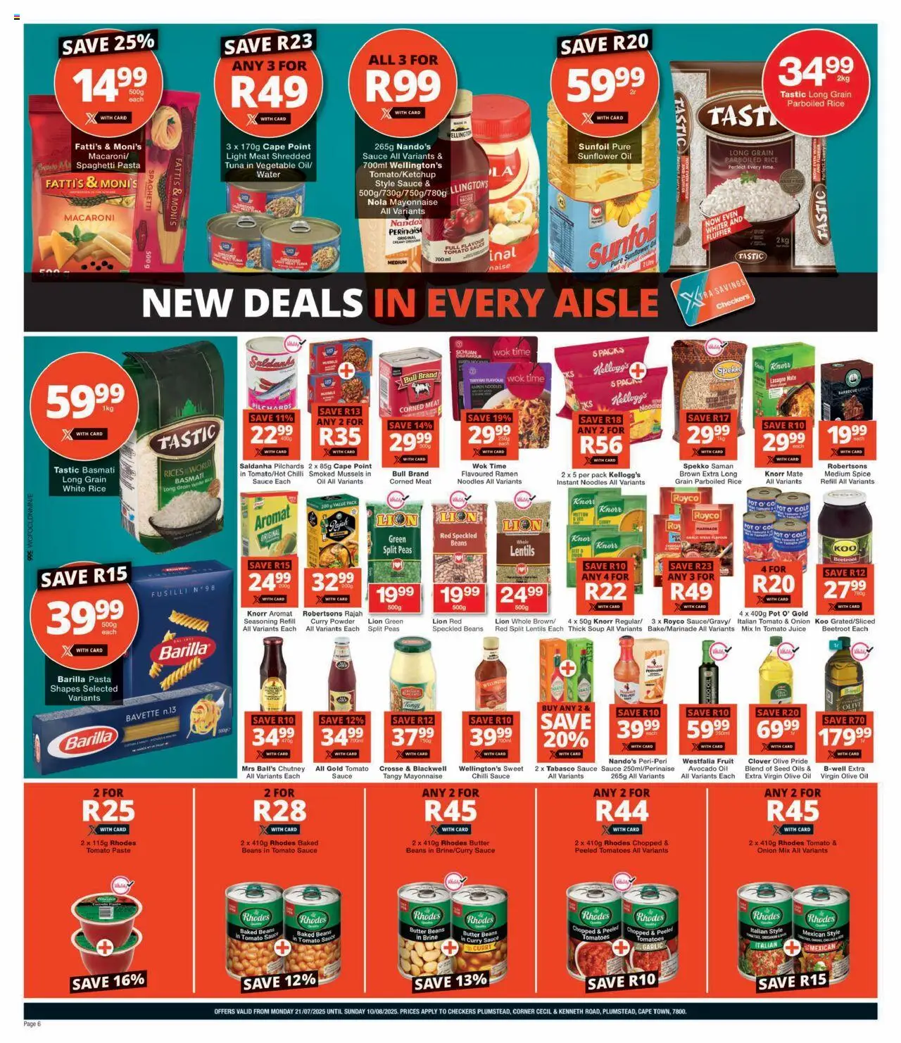 Checkers Western Cape - Plumstead Store Relaunch │ valid from 21.07.2025 | Page: 6 | Products: Corned meat, Noodles, Seasoning, Marinade