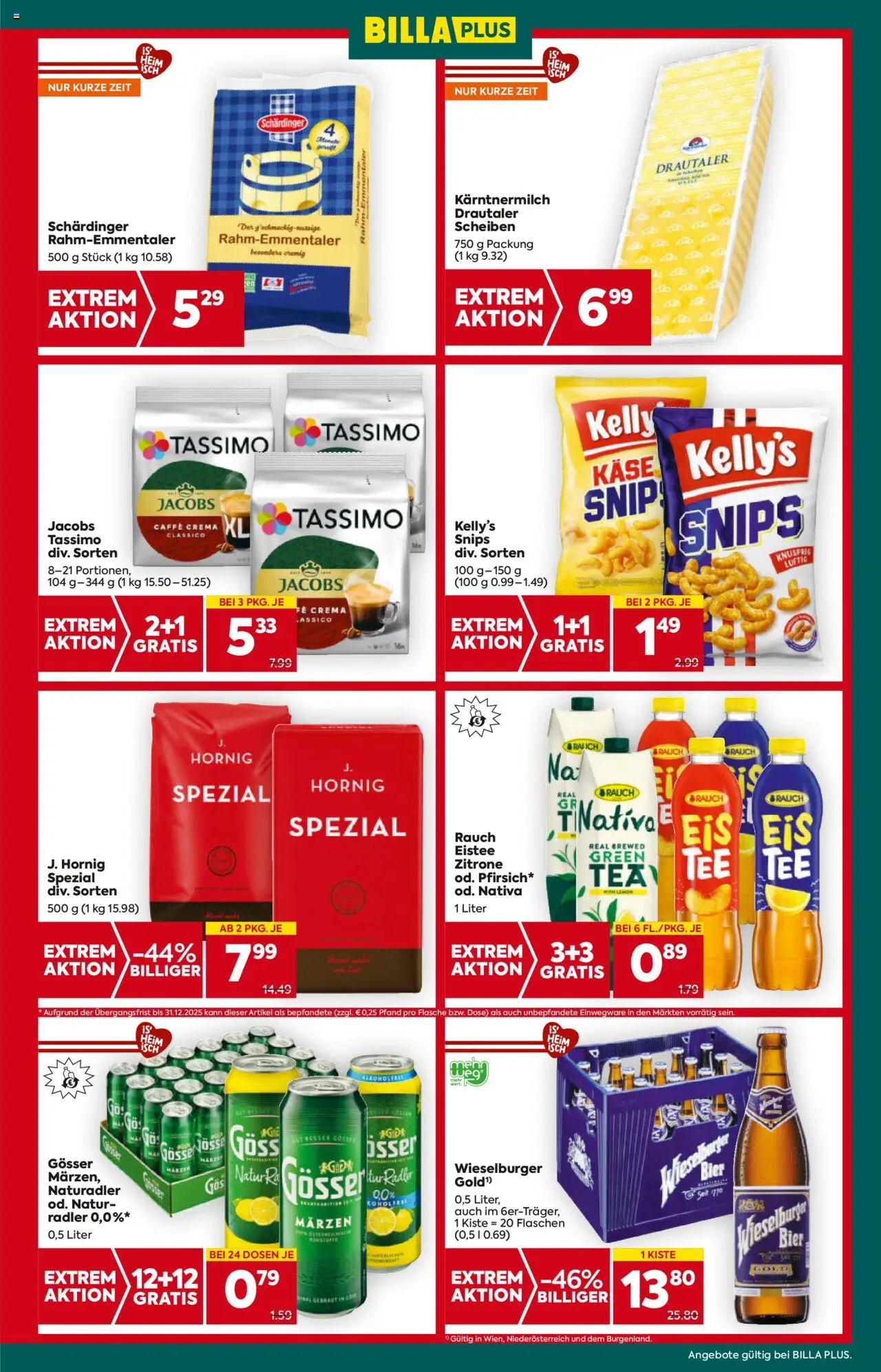 Billa Plus Flugblatt - Wien gültig ab 28.08.2025 | Seite: 7 | Produkte: Zitrone, Käse, Bier