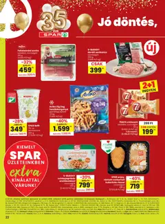 Spar - Extra ajánlat - amely érvényes a következő dátumtól: 29.01.2026 | Oldal: 3 | Termékek: Croissant, Sonka, Darált sertéshús, Hasábburgonya