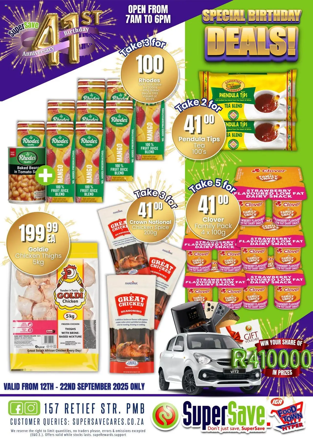 New Super Save catalogue – valid from 16.09.2025 | Page: 71 | Products: Baked beans, Water, Fruit, Pepper