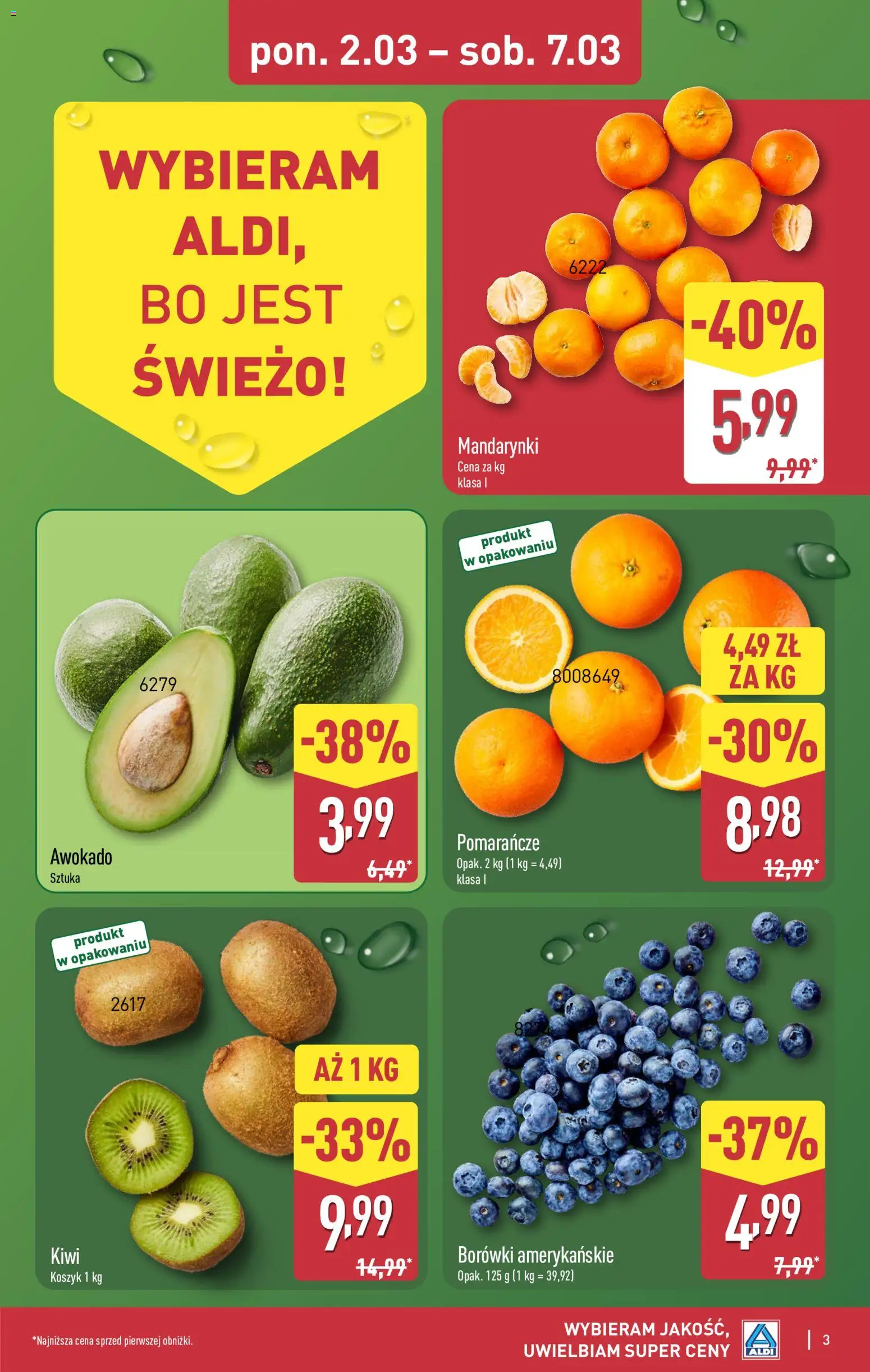Aldi Polsko leták od 02.03.2026 | Strana: 3 | Produkty: Kiwi