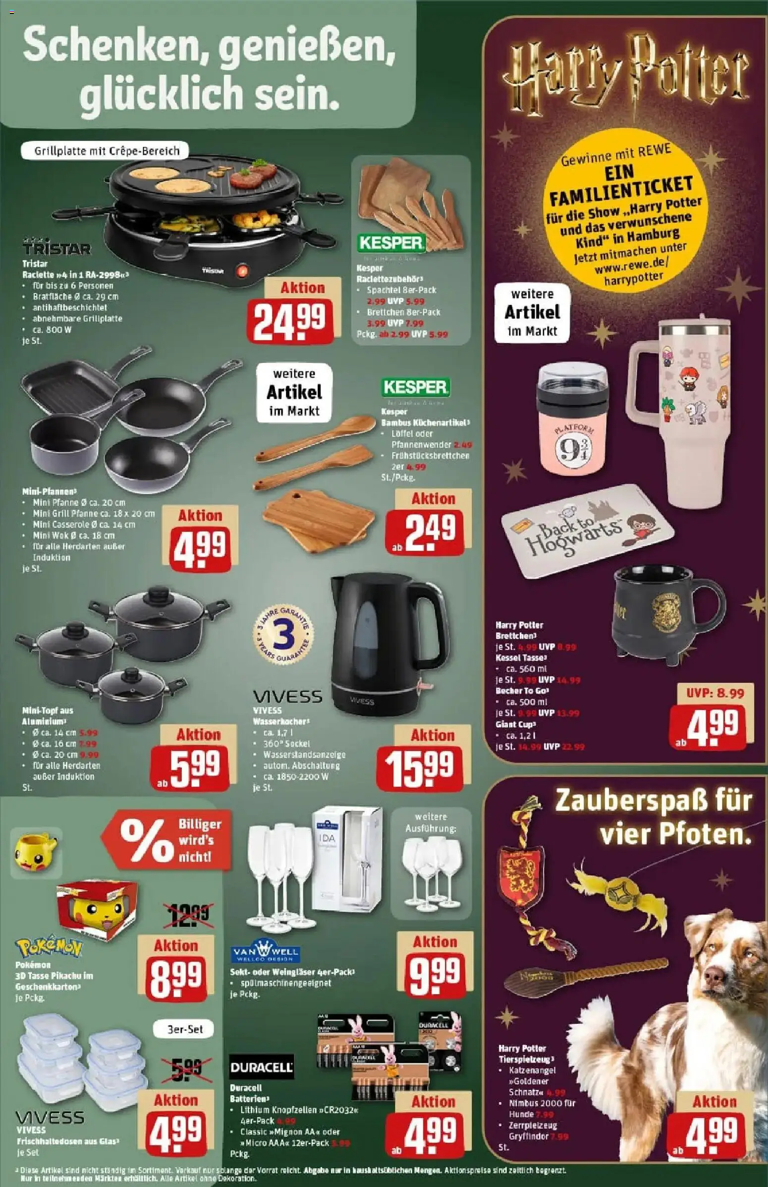 Rewe prospekt Bestensee	 – gültig ab 07.12.2025 | Seite: 23 | Produkte: Grill, Wasserkocher, Raclette, Wok