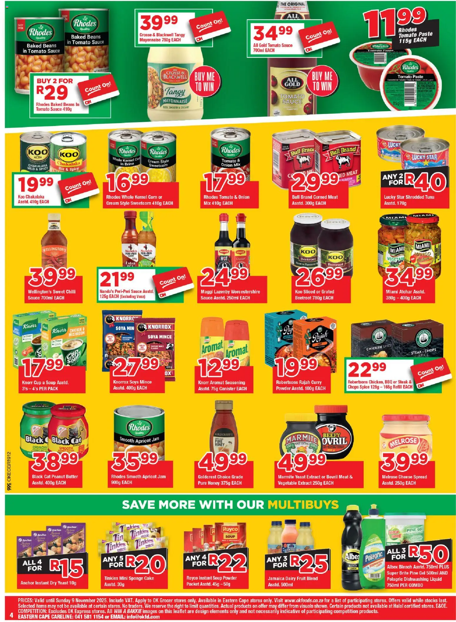 New OK Foods catalogue – valid from 24.10.2025 | Page: 4 | Products: Atchar, Chicken, Powder, Cream