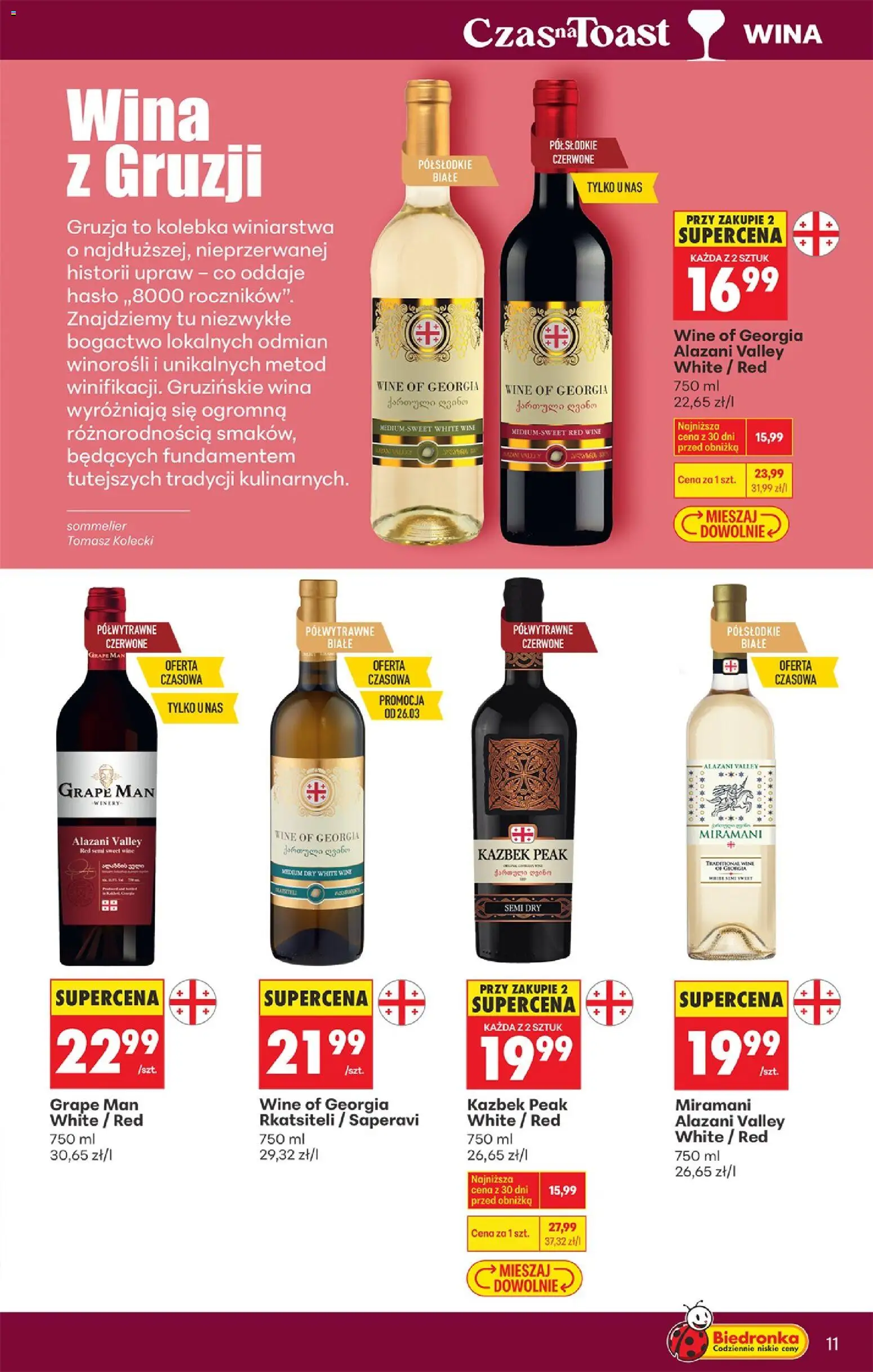 Biedronka Polsko leták - Czas na toast od 23.03.2026 | Strana: 11 | Produkty: Kolébka