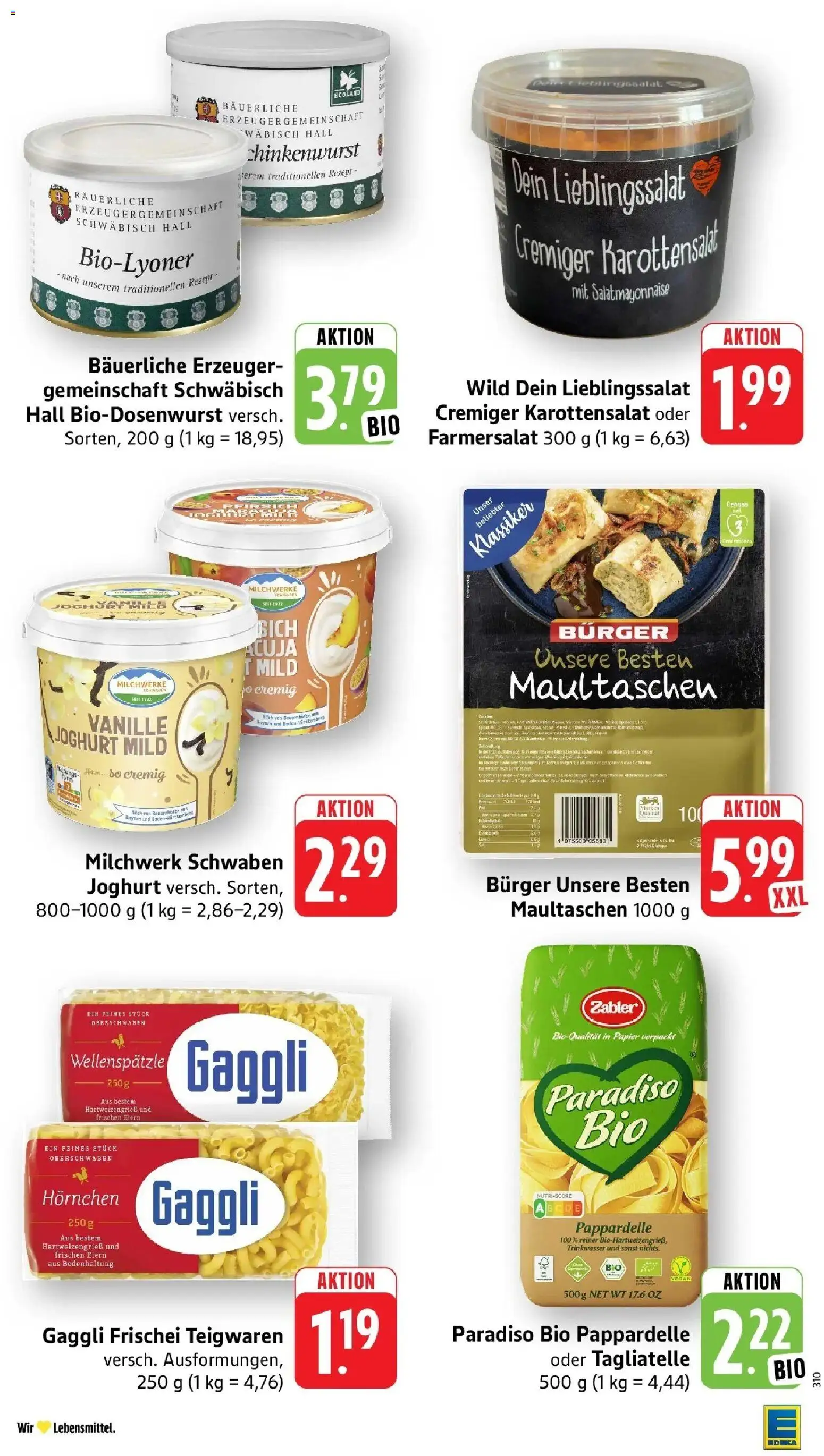 Edeka prospekt Mengen	 – gültig ab 16.03.2026 | Seite: 35 | Produkte: Milch, Joghurt, Pasta, Maultaschen