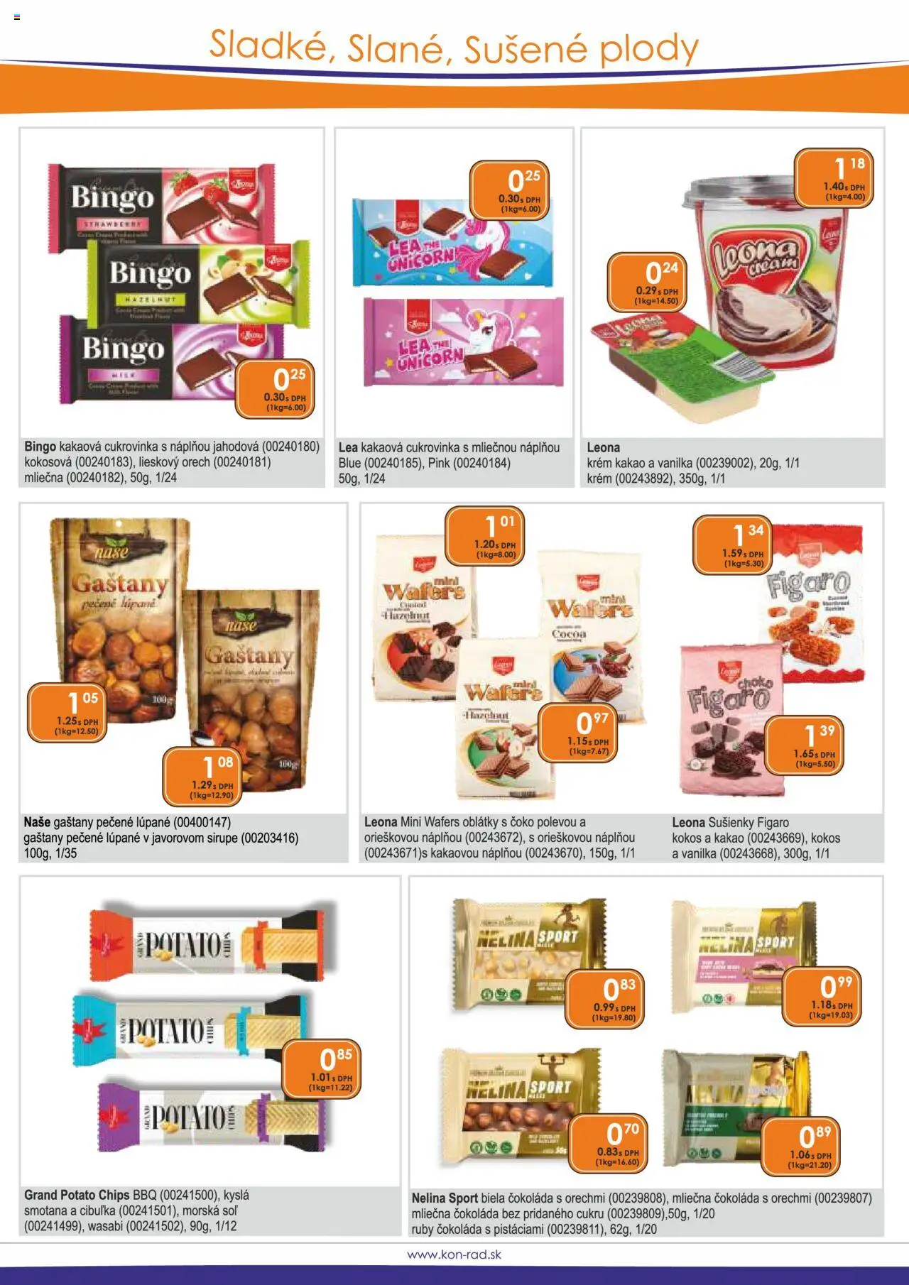 KON - RAD leták │ platný od 01.09.2025 | Strana: 35 | Produkty: Gaštany, Smotana, Čokoláda, Soľ