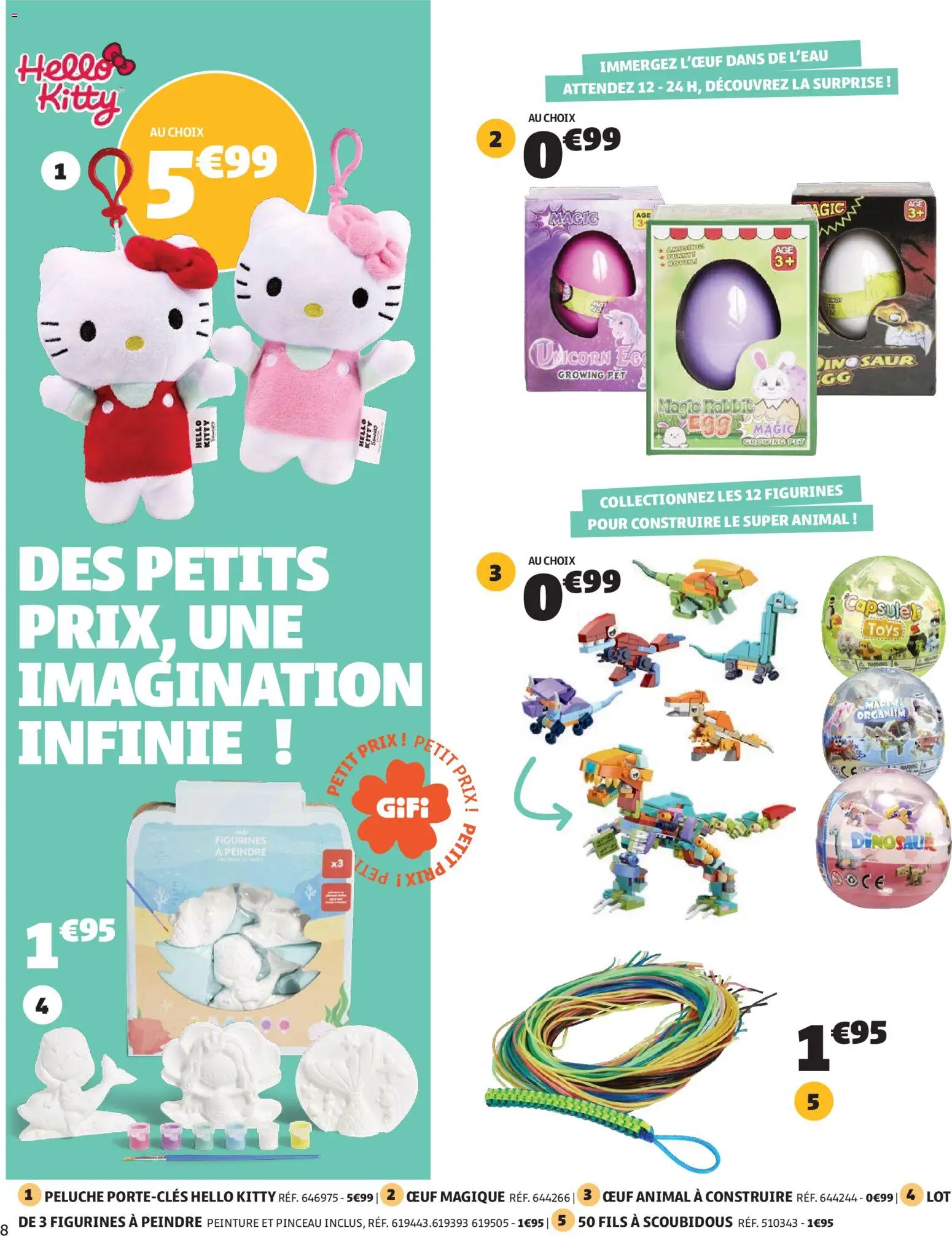 {H1} | Page: 8 | Produits: Peluche, Pinceau, Figurines