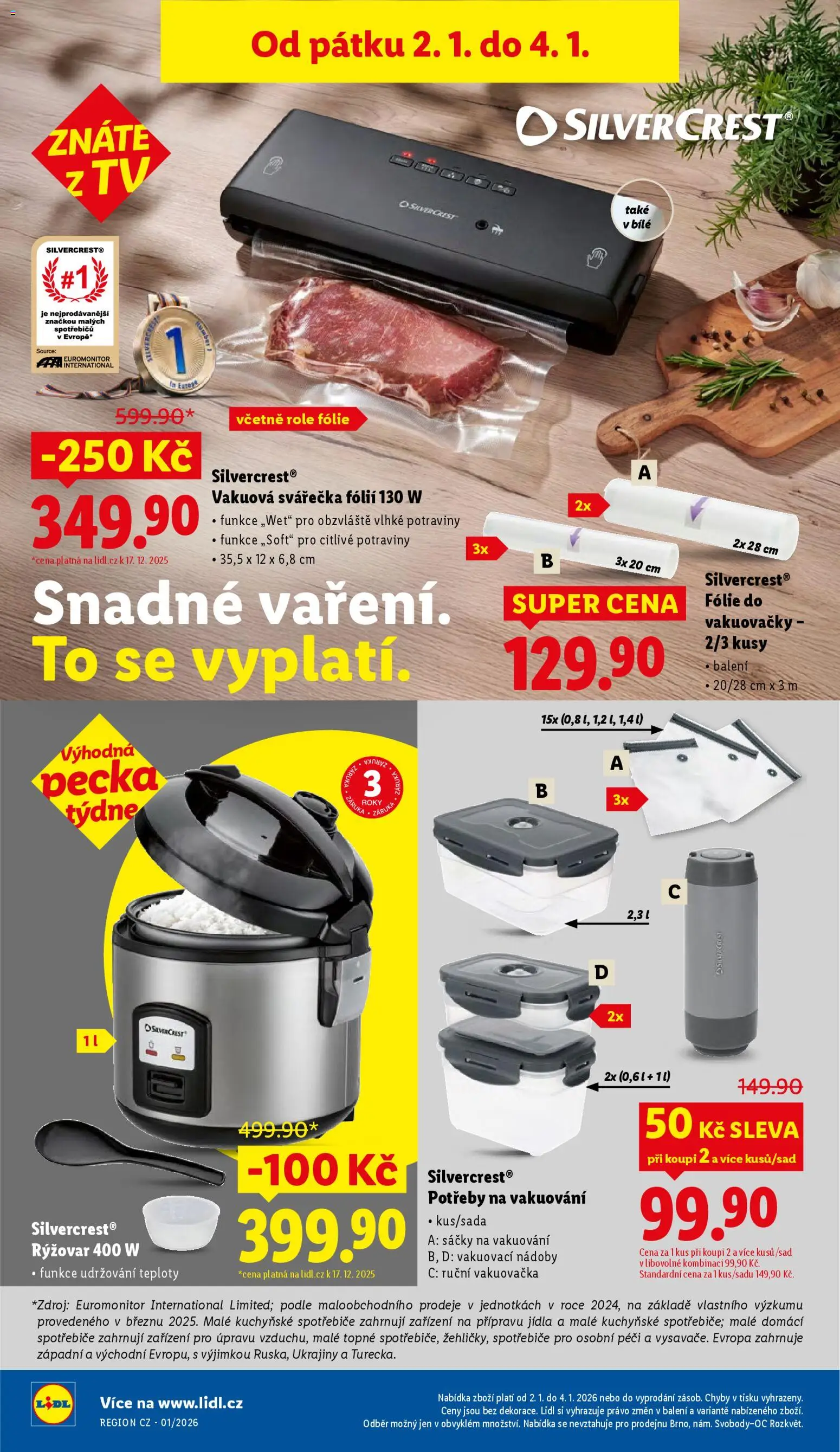 Lidl leták od 02.01.2026 | Strana: 28 | Produkty: Svářečka, Tv, Potraviny, Fólie do vakuovačky