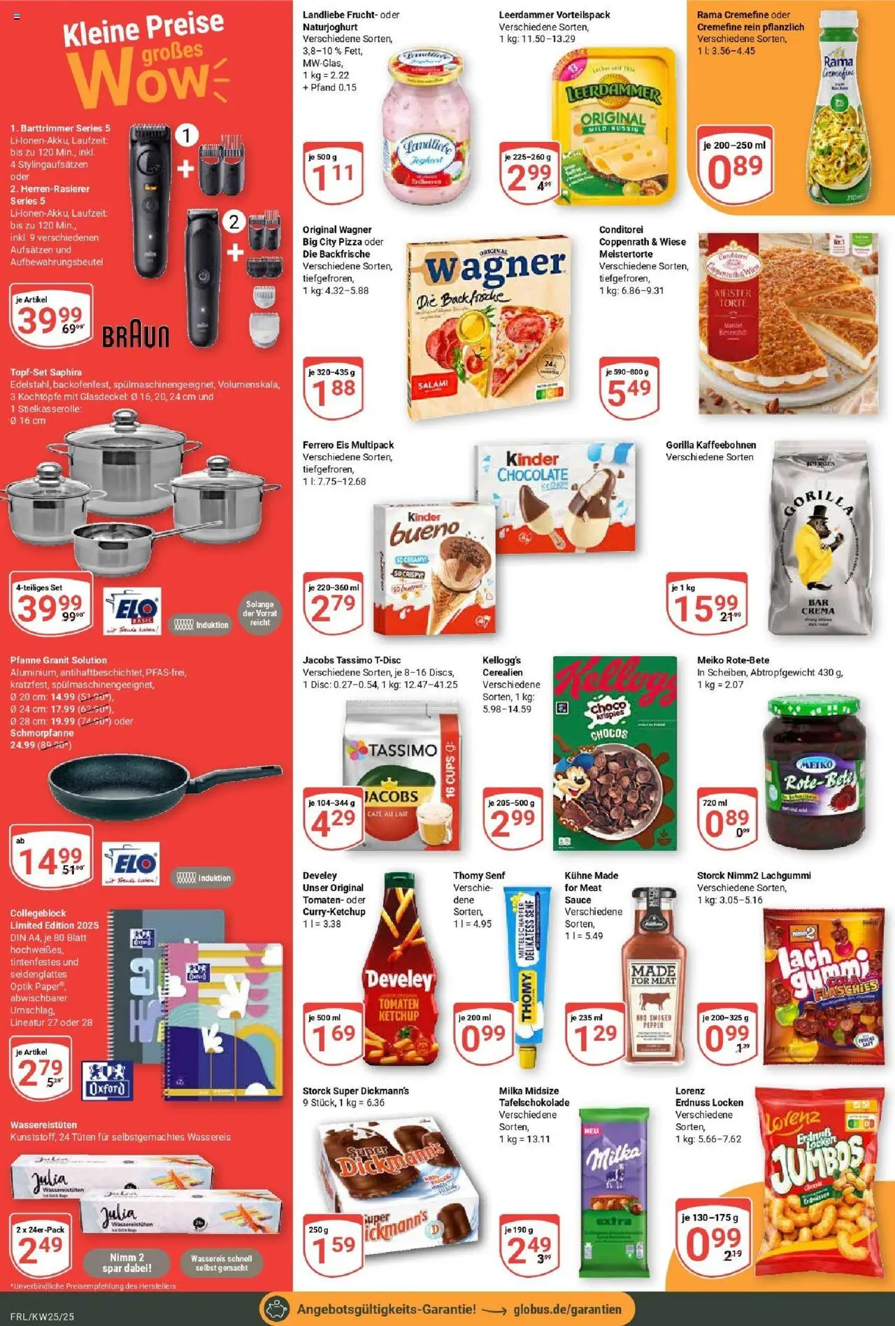 Globus prospekt Freilassing	 - gültig ab dem 15.06.2025 | Seite: 2 | Produkte: Rama cremefine, Milka, Leerdammer, Salami