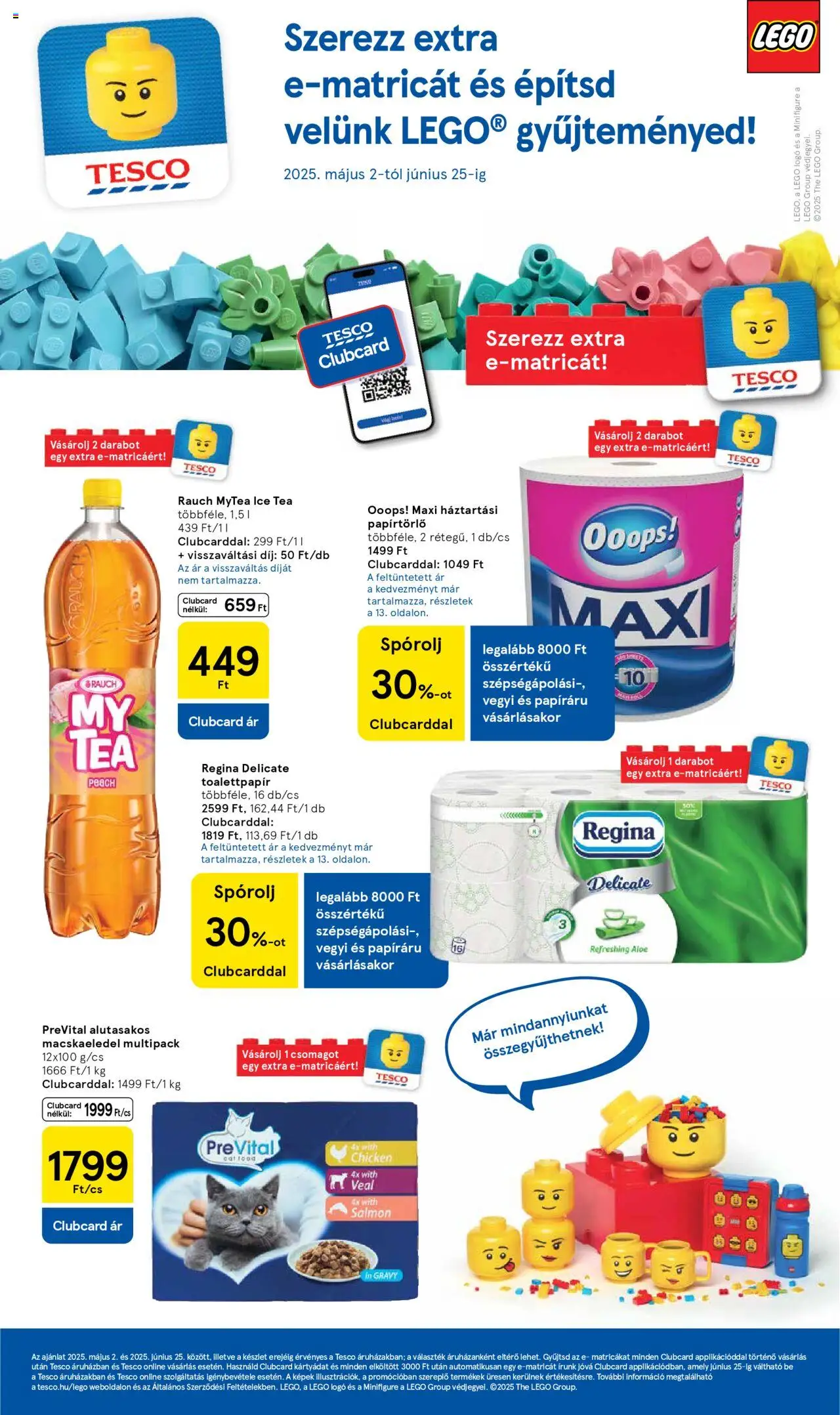 Tesco akciós ujság - amely érvényes a következő dátumtól: 05.06.2025 | Oldal: 12 | Termékek: Macskaeledel, Papírtörlő, Ice tea, Tea