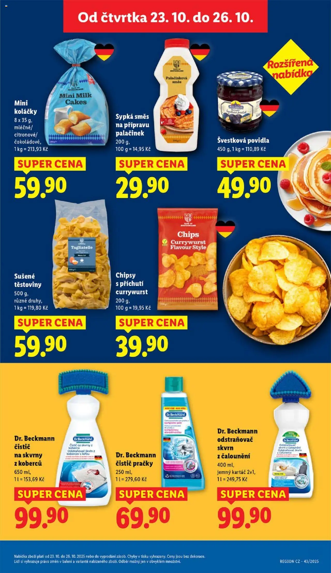Lidl leták od 23.10.2025 | Strana: 17 | Produkty: Odstraňovač skvrn, Těstoviny, Povidla, Chipsy