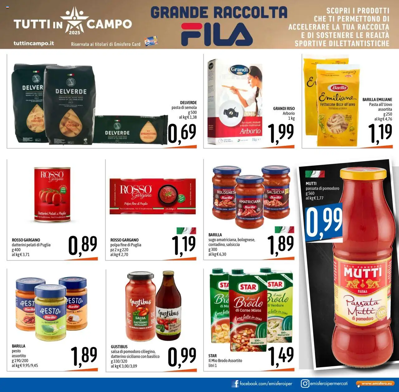 Volantino Emisfero del 25.09.2025 | Pagina: 3 | Prodotti: Salsiccia, Noci, Passata di pomodoro, Sugo