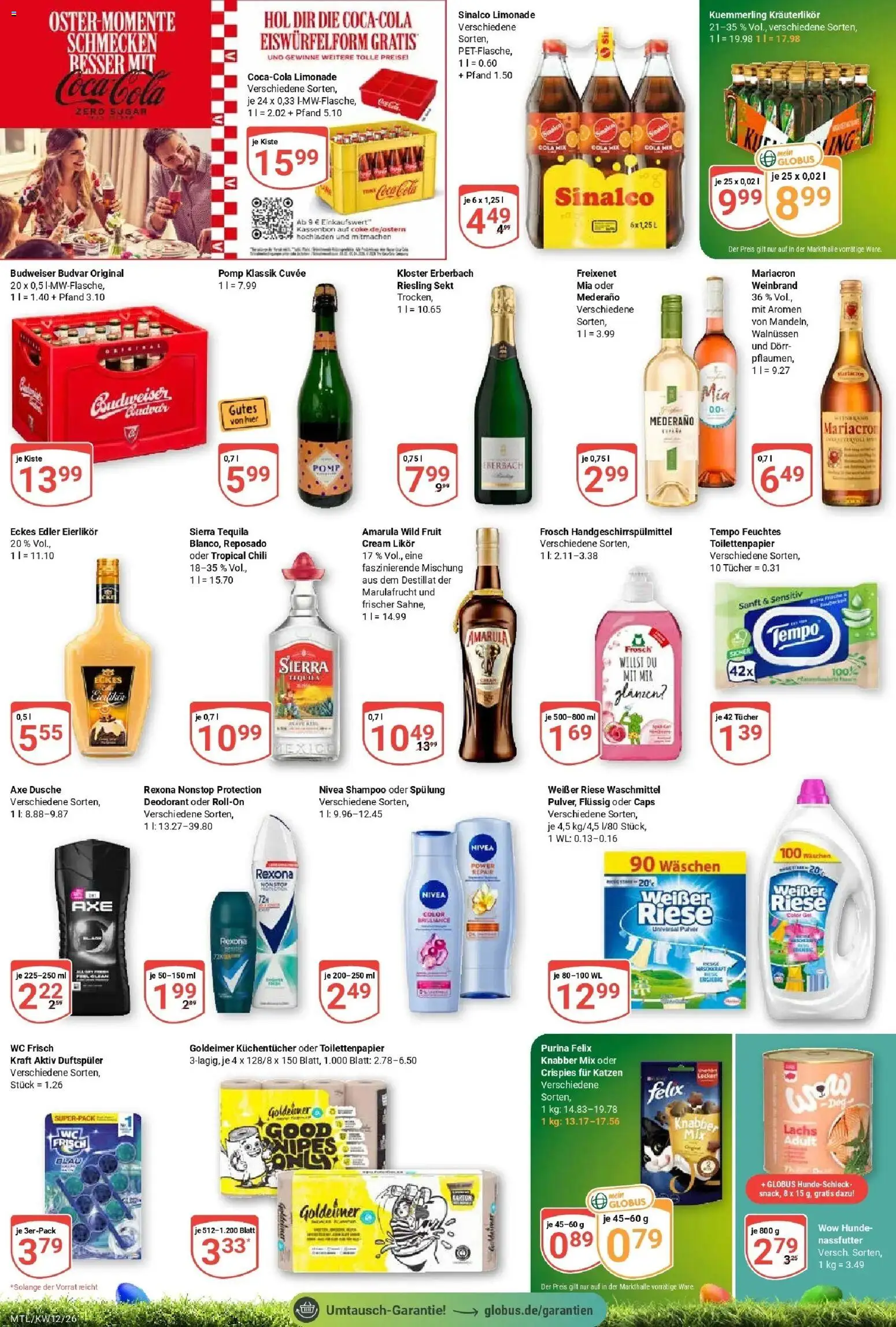 Globus prospekt Maintal-Dörnigheim	 – gültig ab 15.03.2026 | Seite: 3 | Produkte: Sekt, Likör, Mariacron, Kuemmerling