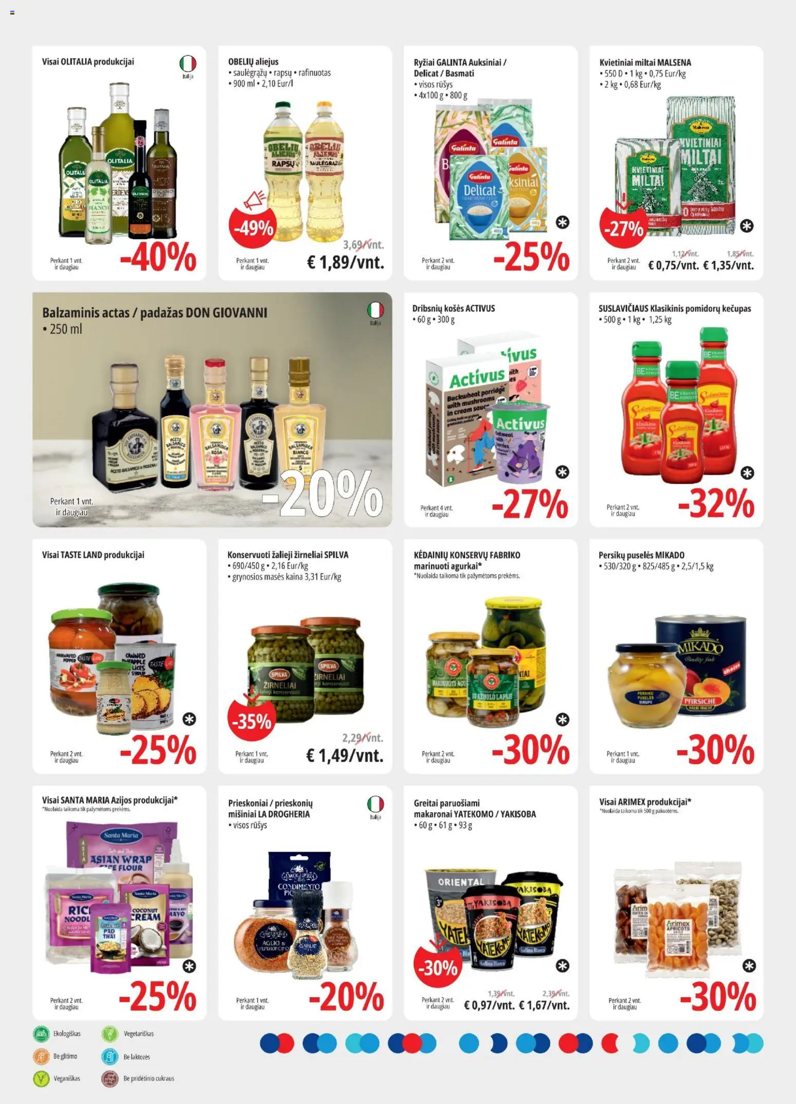 ePromo akcijos nuo 12.11.2025 | Puslapis: 8 | Prekių: Aliejus, Prieskoniai, Makaronai, Kečupas