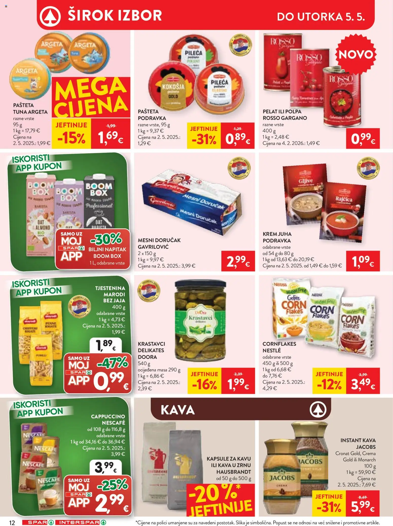 Spar katalog | vrijedi od 27.04.2026 | Stranica: 13 | Proizvodi: Jaja, Jacobs, Mesni doručak, Kapsule za kavu