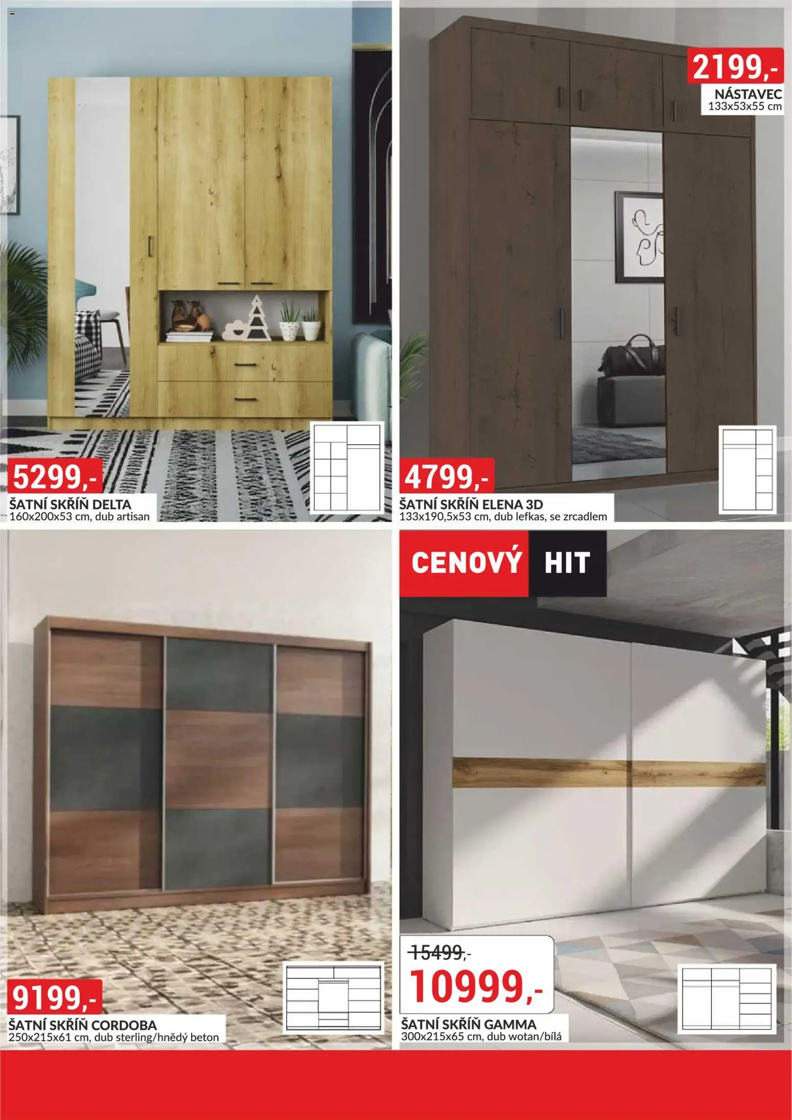 BAUMAX leták - Zařiďte si bydlení podle sebe od 01.03.2026 | Strana: 50 | Produkty: Šatní skříň, Skříň