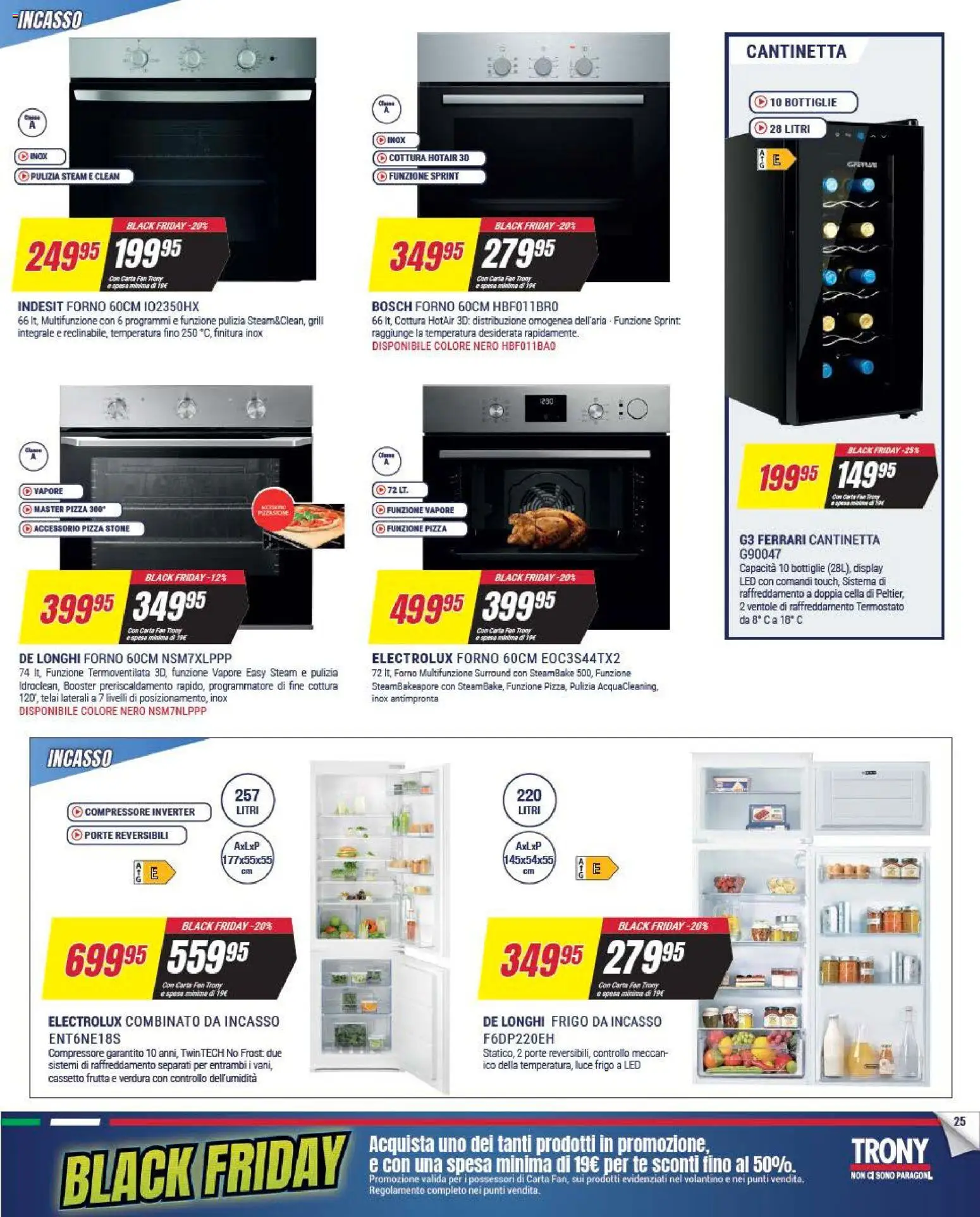 Volantino Trony del 25.11.2025 | Pagina: 25 | Prodotti: Tè, Compressore, Forno, Fan