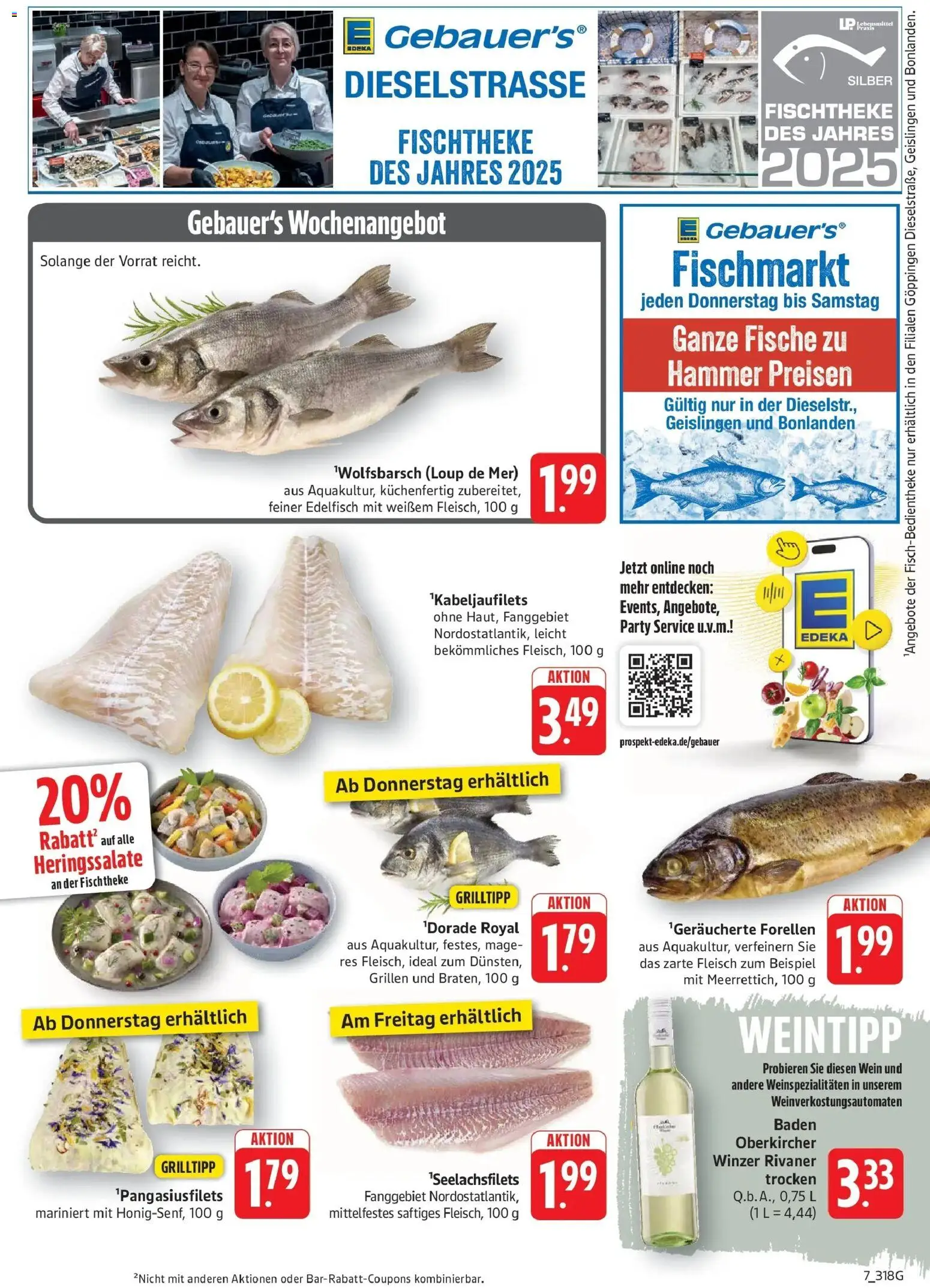 Edeka prospekt Geislingen	 – gültig ab 20.04.2026 | Seite: 7 | Produkte: Wein, Fleisch