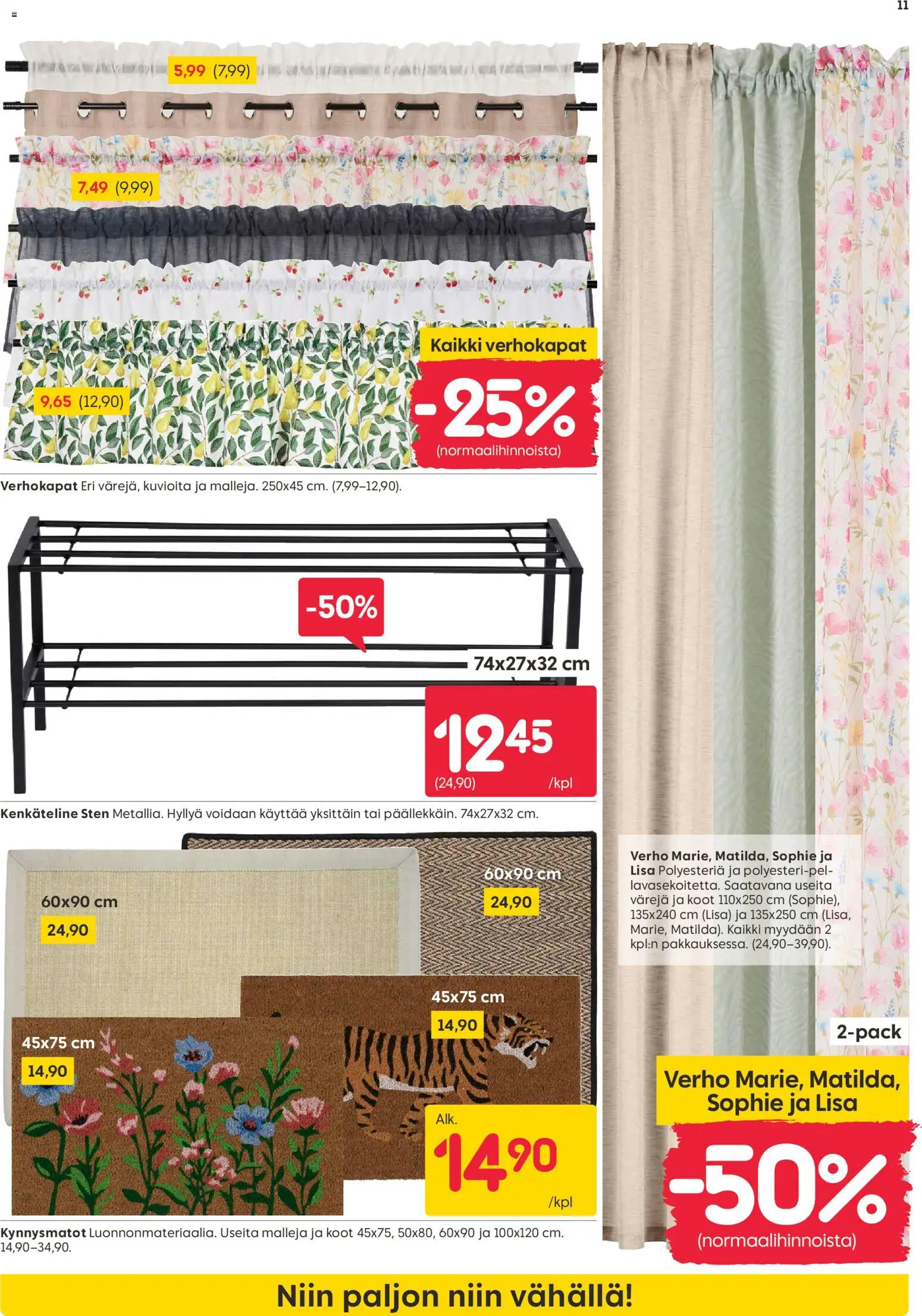Rusta tarjoukset – voimassa 07.04.2026 alkaen | Sivu: 11 | Tuotteet: Verho