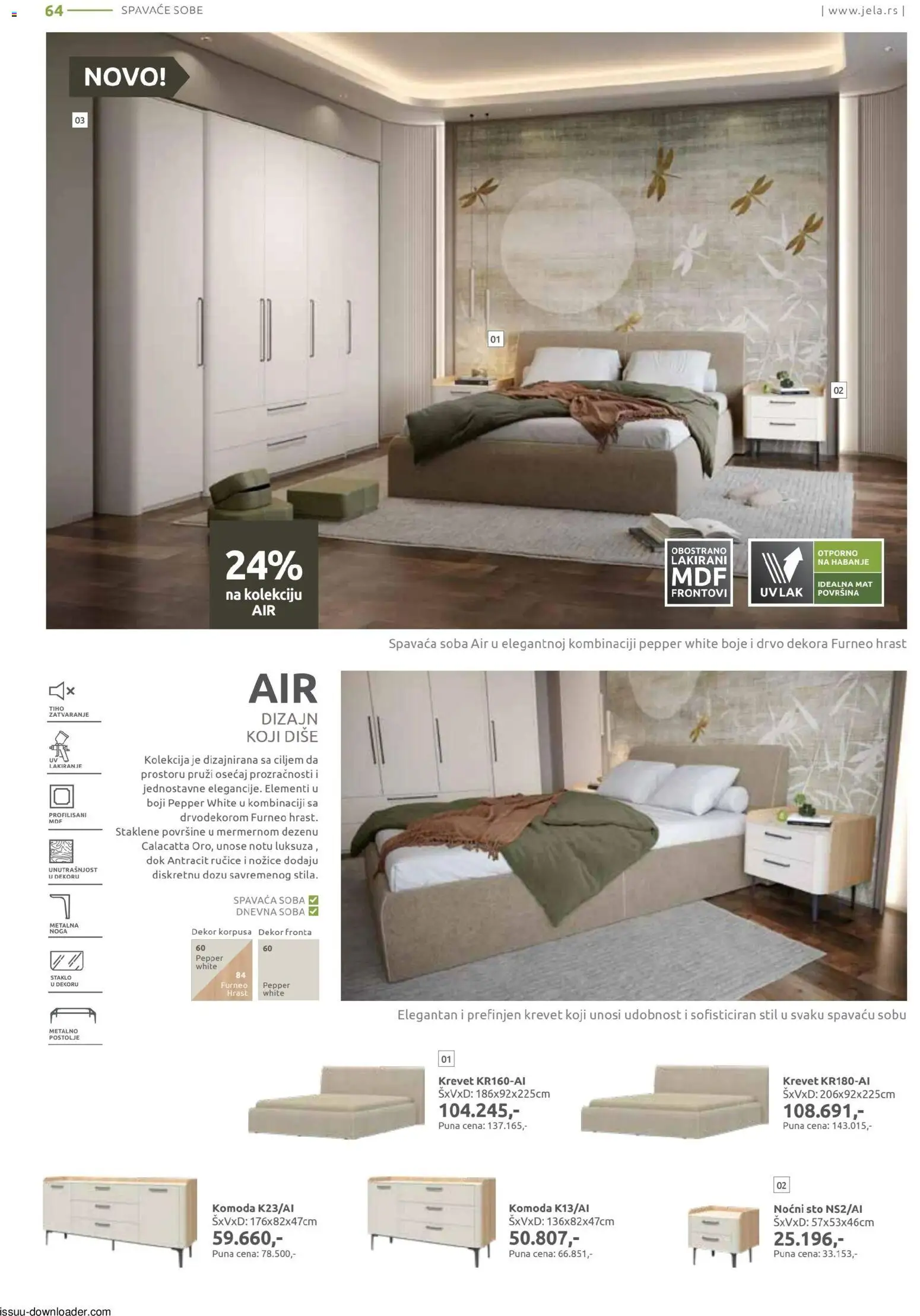 Jela katalog - važi od 09.02.2026 | Strana: 64 | Proizvode: Krevet, Komoda, Sto