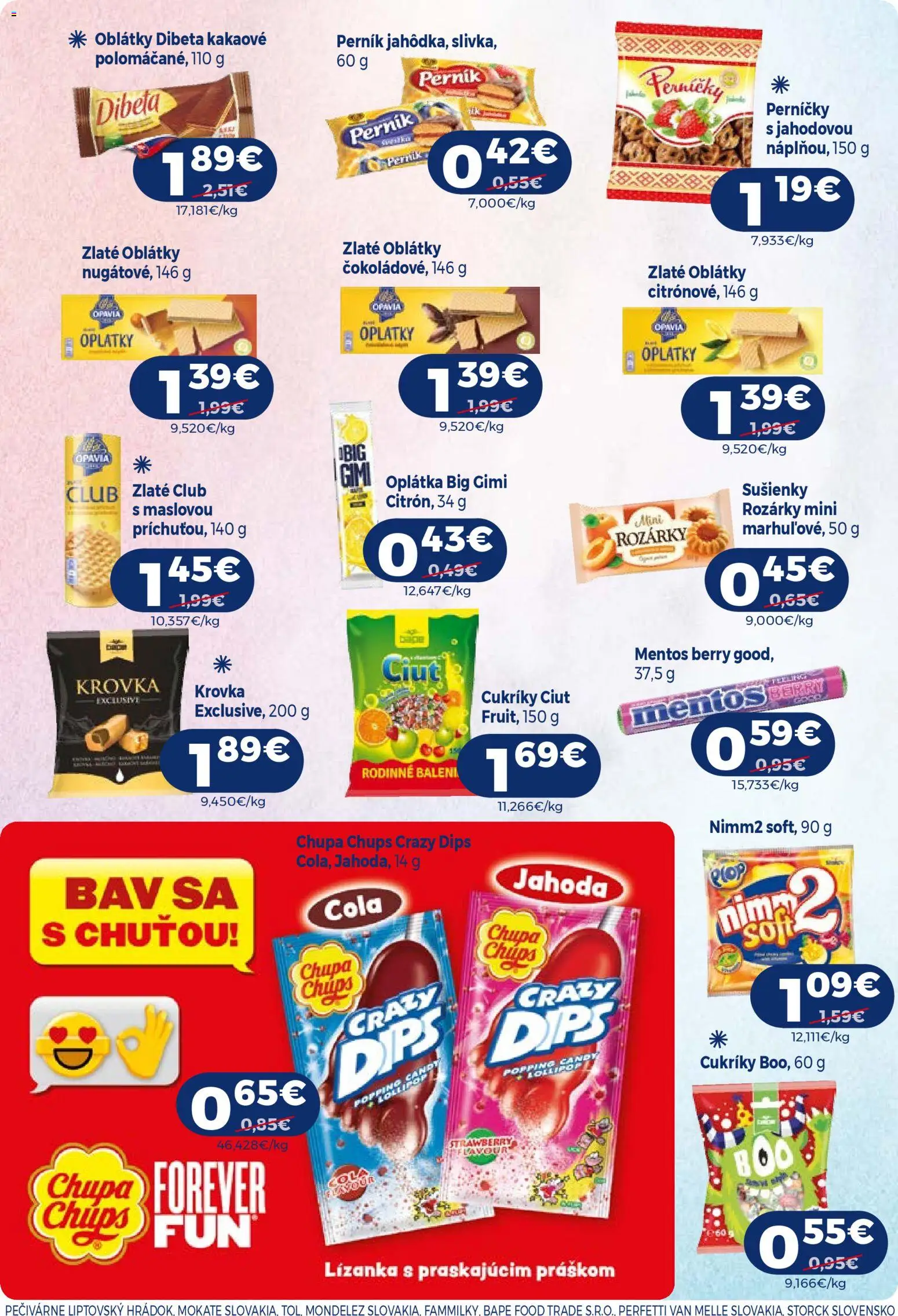 Nové Milk Agro akcie – leták je platný od 15.04.2026 | Strana: 9 | Produkty: Cukríky, Cola