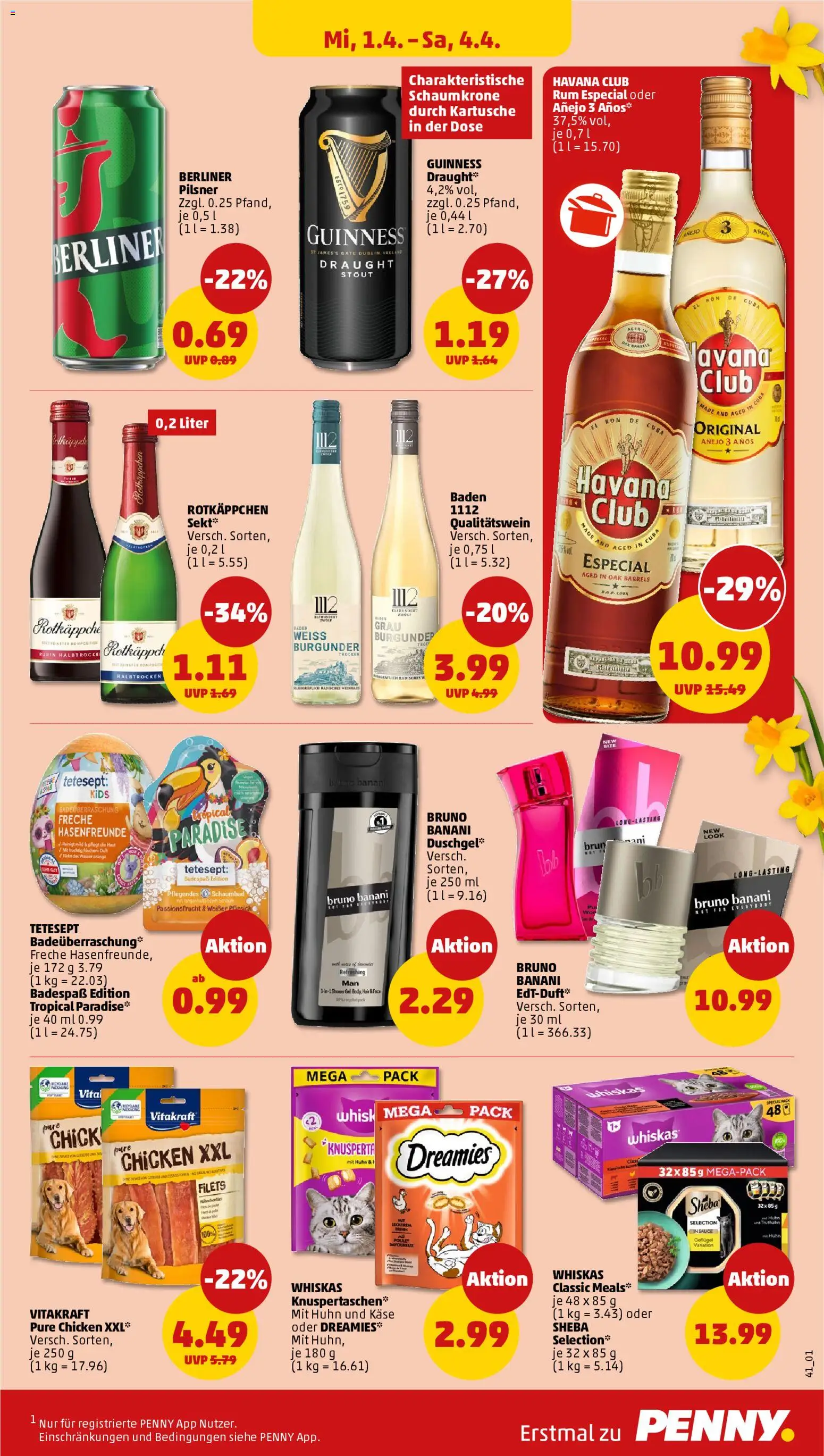 Penny Prospekt 	 – gültig ab 30.03.2026 | Seite: 45 | Produkte: Käse, Rum, Duschgel, Shower Gel