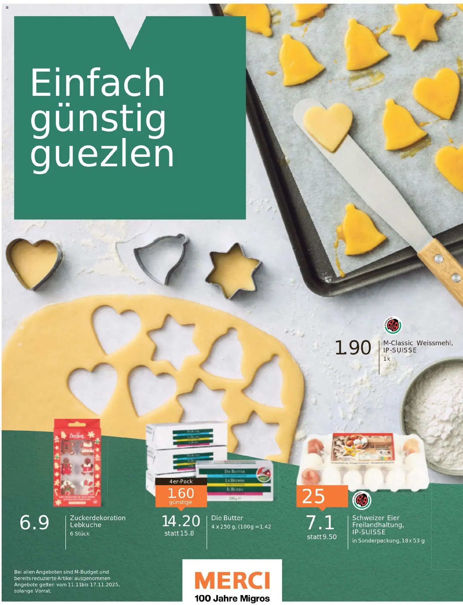 Migros Magazin – gültig ab 10.11.2025 | Seite: 2 | Produkte: Butter, Eier
