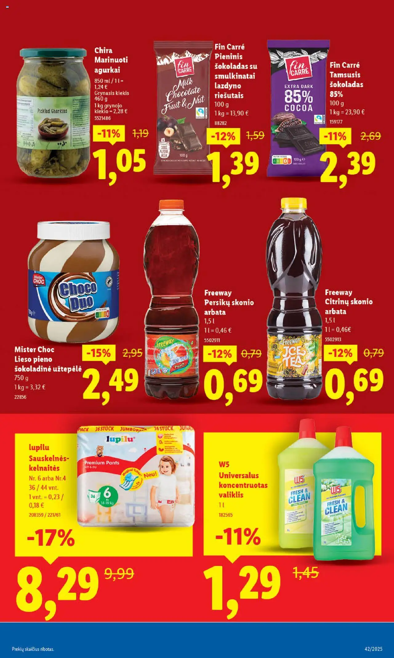 LIDL akcijos nuo 16.10.2025 | Puslapis: 7 | Prekių: Agurkai, Kelnaitės, Šokoladas, Arbata