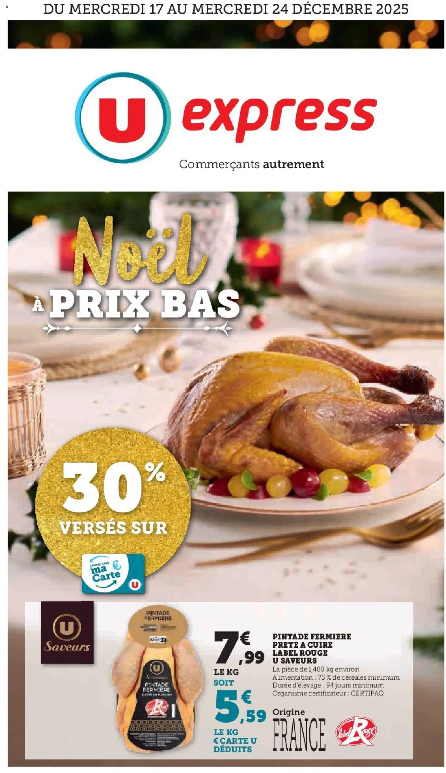 {H1} | Page: 1 | Produits: Pintade, Céréales