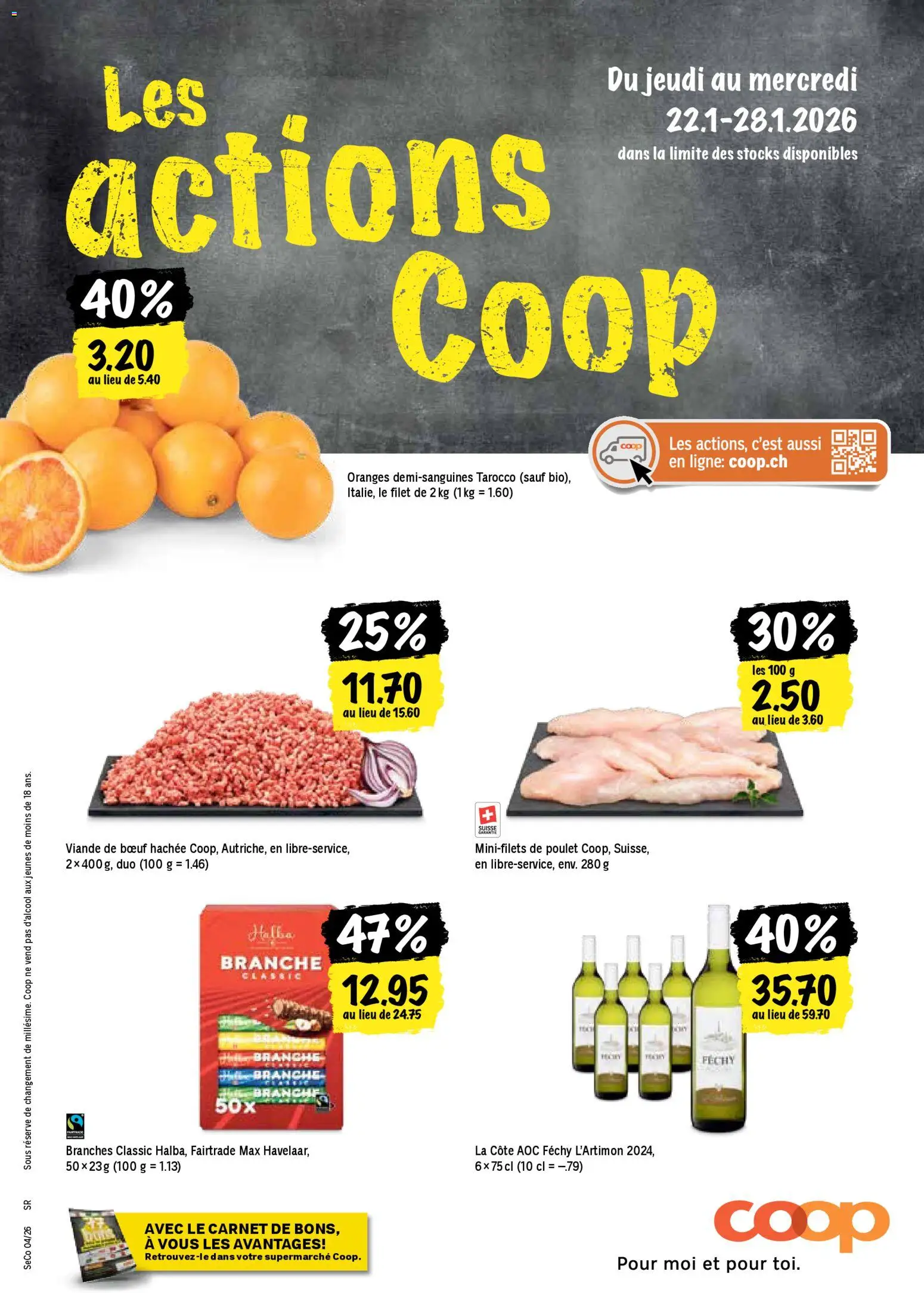 Coop - Les actions de la semaine – gültig ab 22.01.2026 | Seite: 1