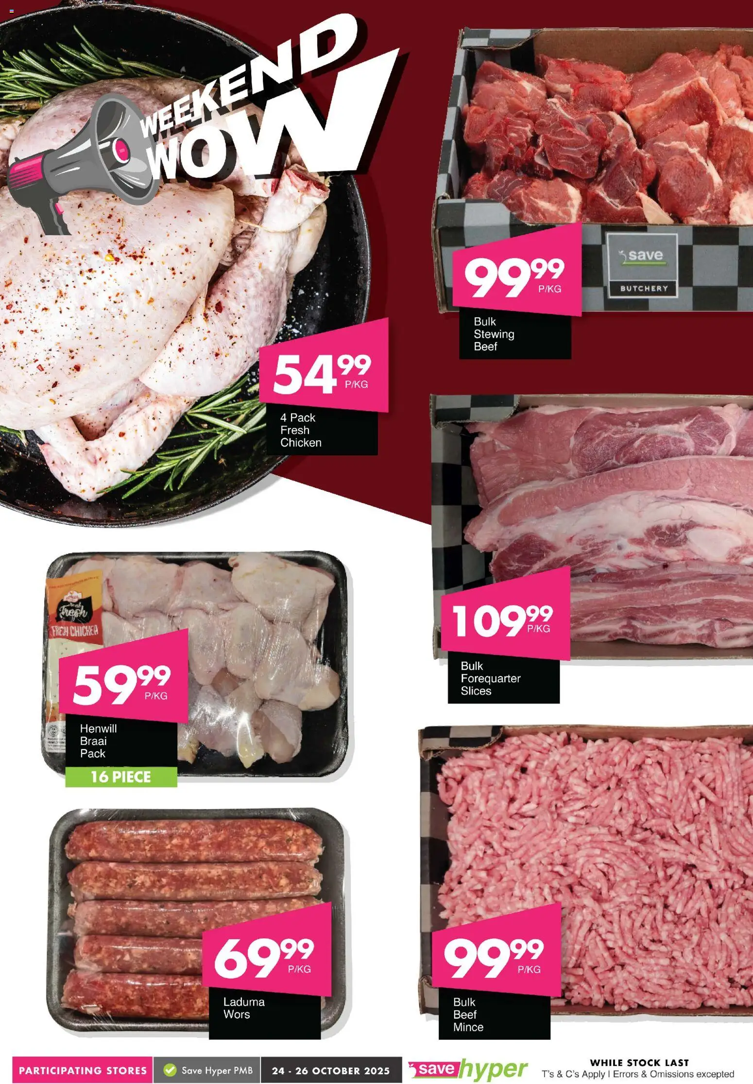 New Save catalogue – valid from 24.10.2025 | Page: 8 | Products: Chicken, Beef, Stock