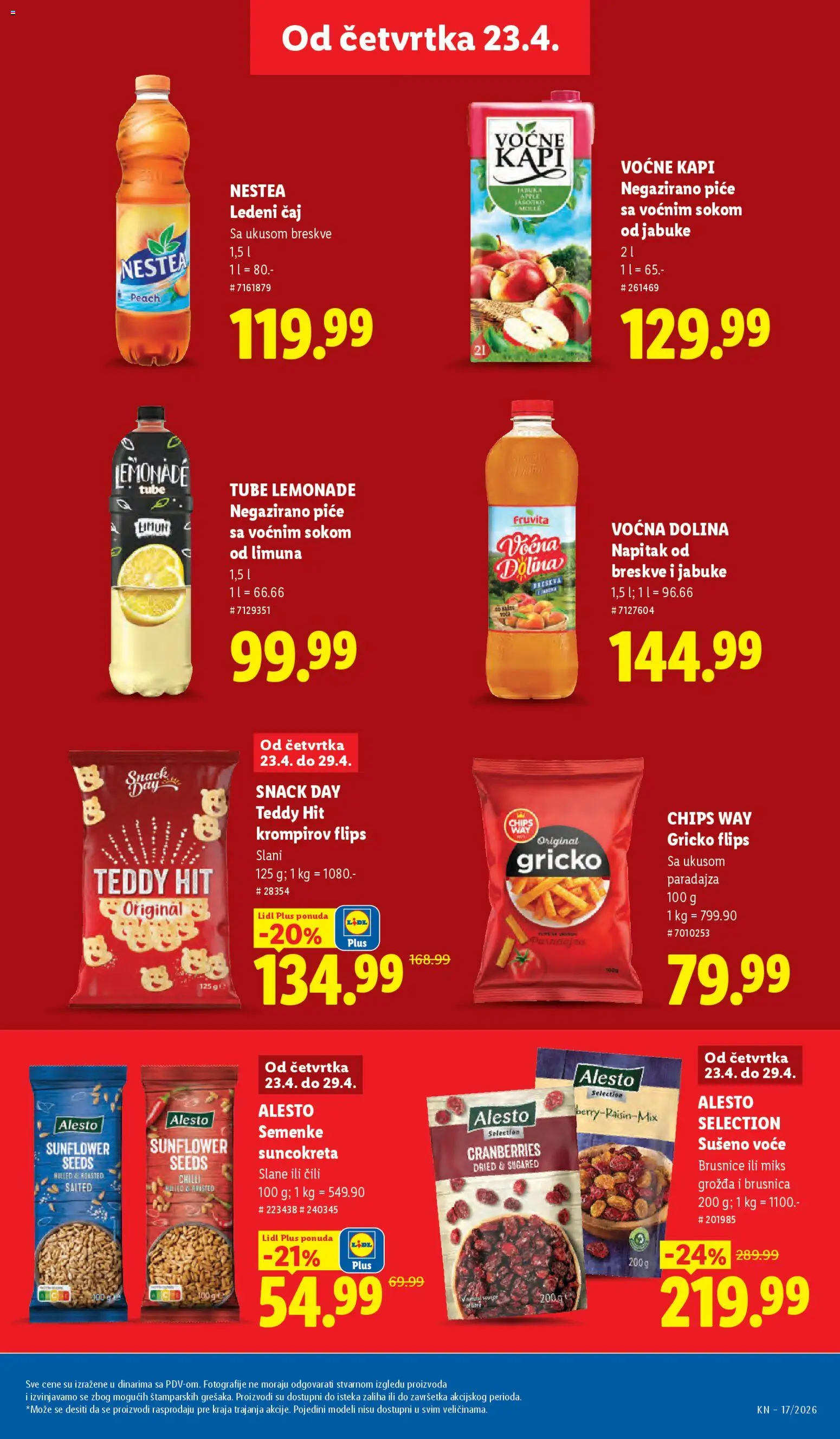 Lidl katalog - važi od 23.04.2026 | Strana: 37 | Proizvode: Fruvita, Jabuke, Čaj