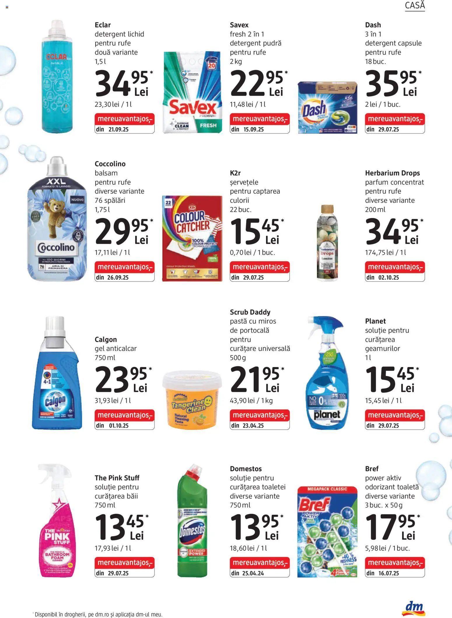 Noul catalog DM drogeriemarkt – valabil de la 06.11.2025 | Pagină: 29 | Produse: Önlük, Balsam, Detergent, Odorizant toaletă