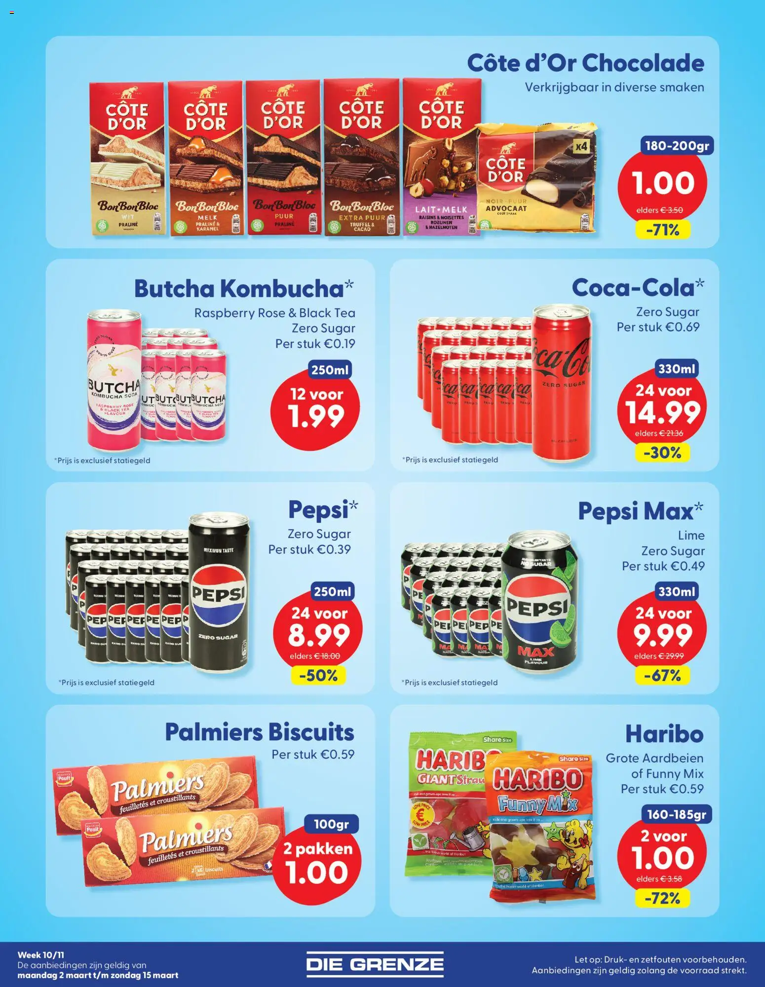 {H1} | Pagina: 4 | Producten: Melk, Chocolade, Aardbeien, Pepsi