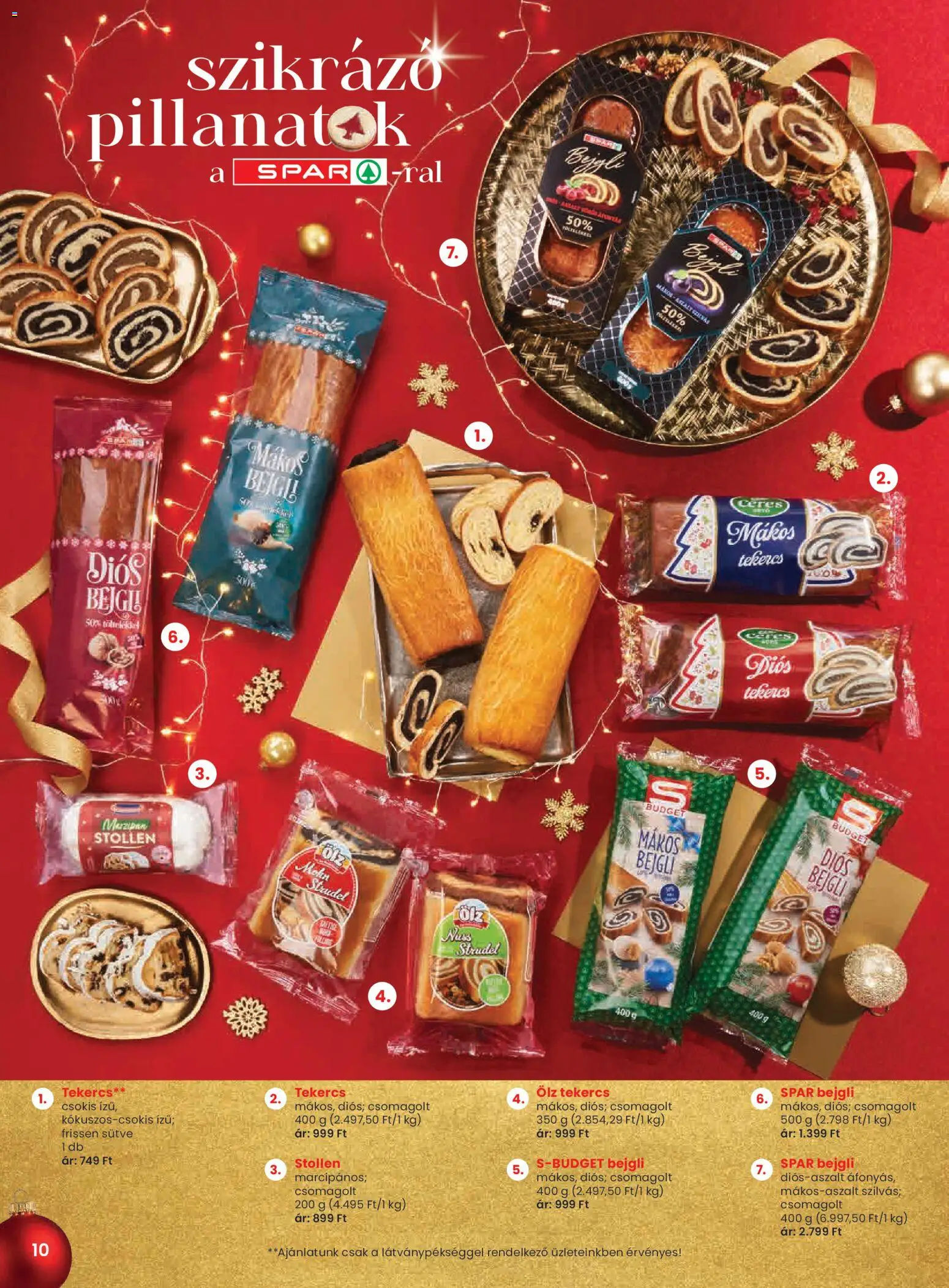 Spar akciós ujság - amely érvényes a következő dátumtól: 04.12.2025 | Oldal: 10