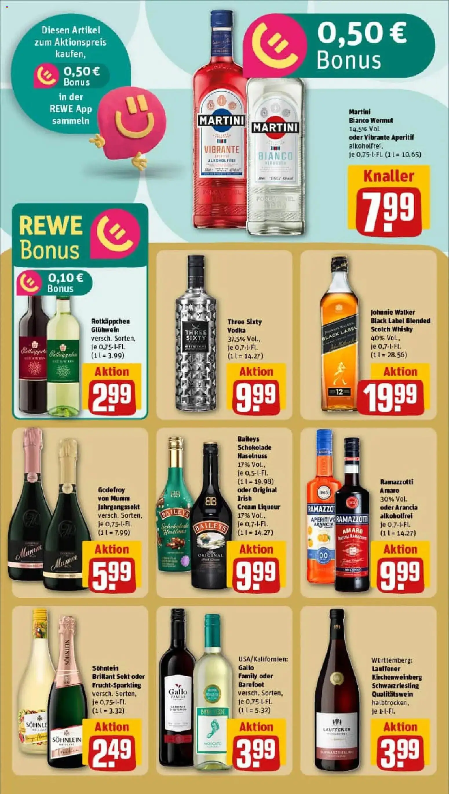 Rewe prospekt Langenselbold	 – gültig ab 10.11.2025 | Seite: 19 | Produkte: Martini, Rotkäppchen, Vodka, Johnnie walker