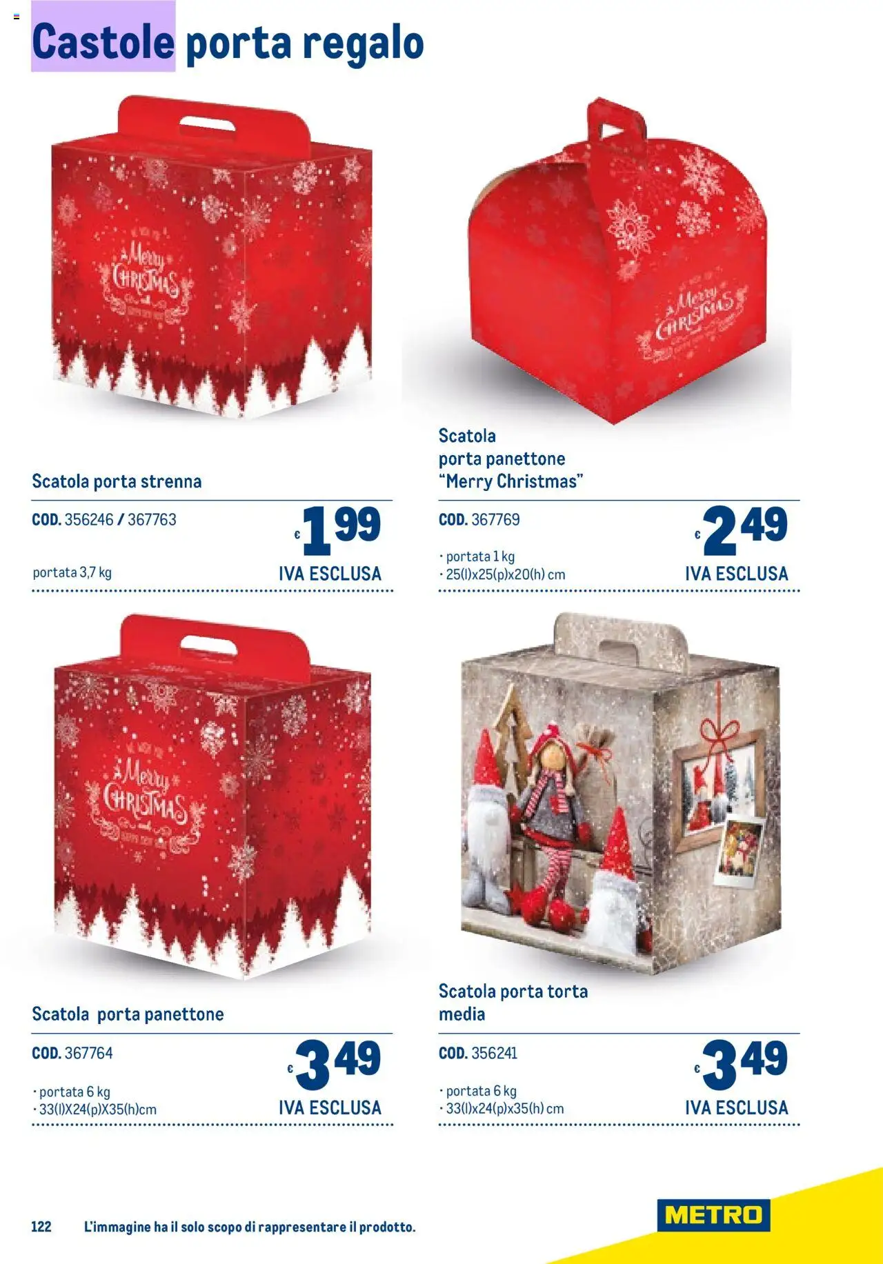Volantino Metro del 06.11.2025 | Pagina: 122 | Prodotti: Panettone, Torta, Scatola