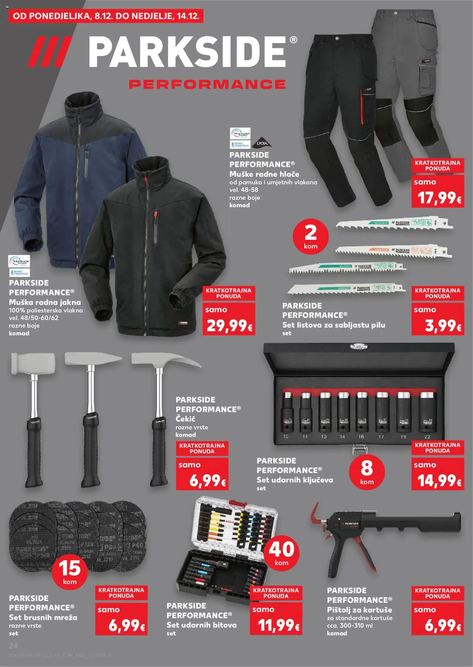 Kaufland katalog | vrijedi od 03.12.2025 | Stranica: 24 | Proizvodi: Jakna, Hlače, Parkside