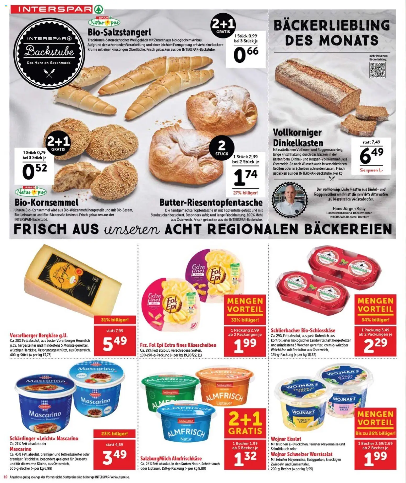 Interspar Flugblatt - Burgenland Nord gültig ab 15.01.2026 | Seite: 11 | Produkte: Salat, Zwiebeln, Mayonnaise, Wurst