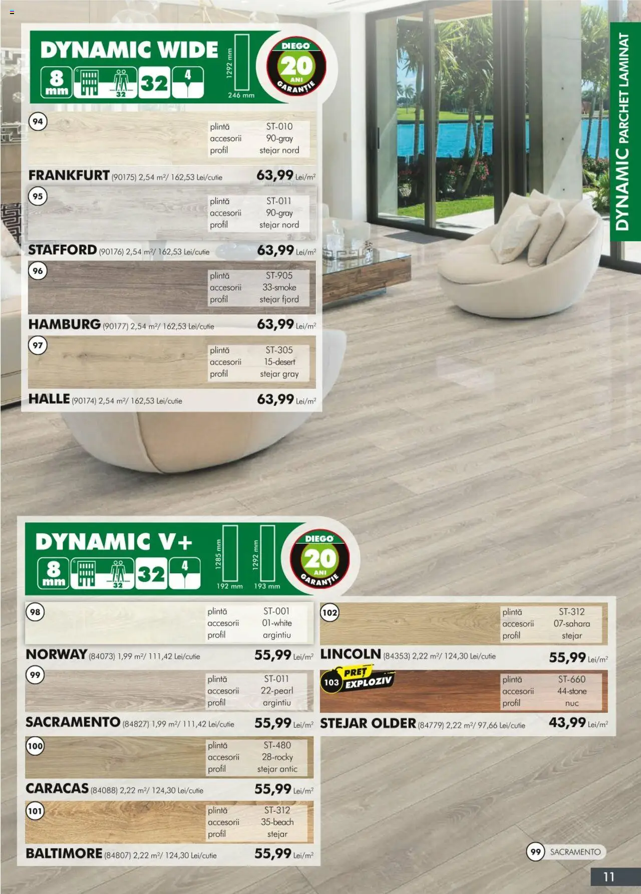 Noul catalog Diego – valabil de la 01.04.2024 | Pagină: 11 | Produse: Parchet