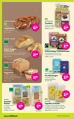 BioMarkt Prospekt – gültig ab 10.09.2025 | Seite: 8 | Produkte: Vollkornbrot, Toastbrot, Getreide, Flocken