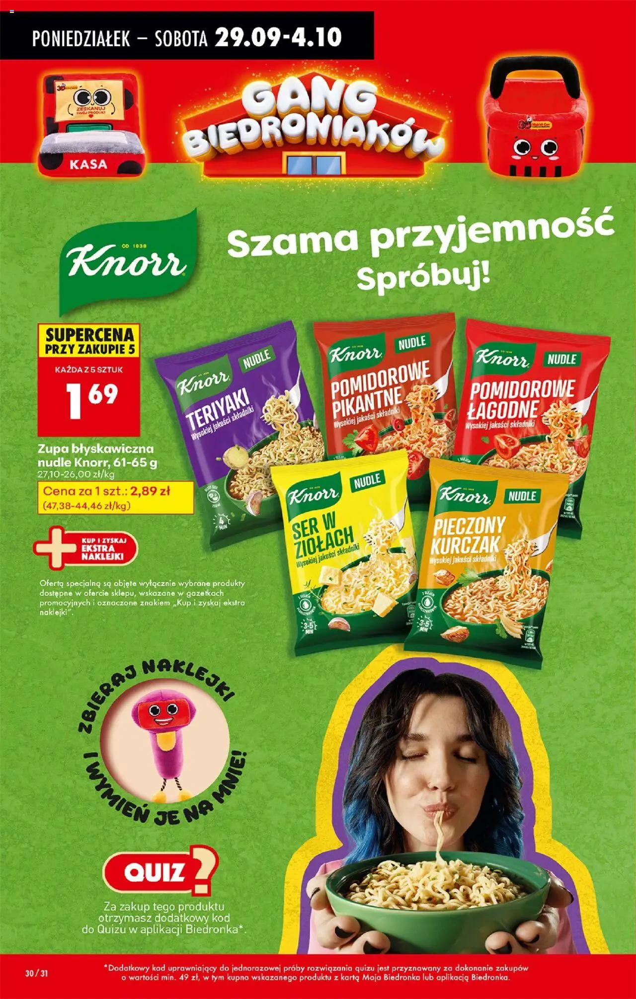 Biedronka gazetka od 29.09.2025 | Strona: 40 | Produkty: Karta, Kurczak, Naklejki, Ser