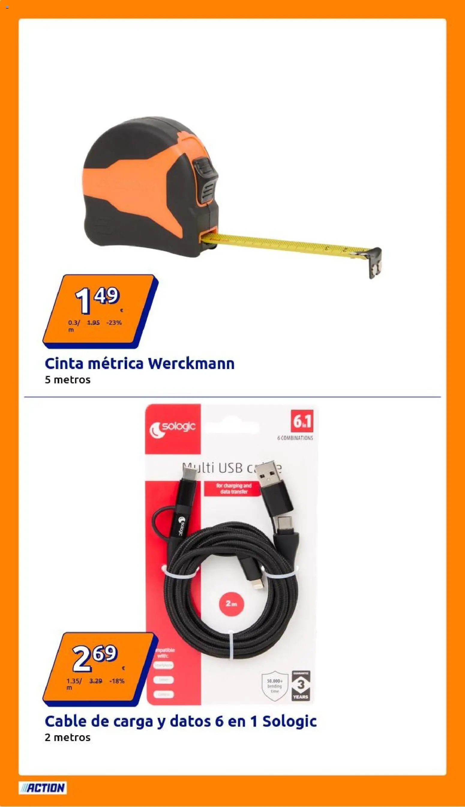 Action - Action ES week 45 2025 │ válido desde el 05.11.2025 | Página: 24 | Productos: Cable, USB