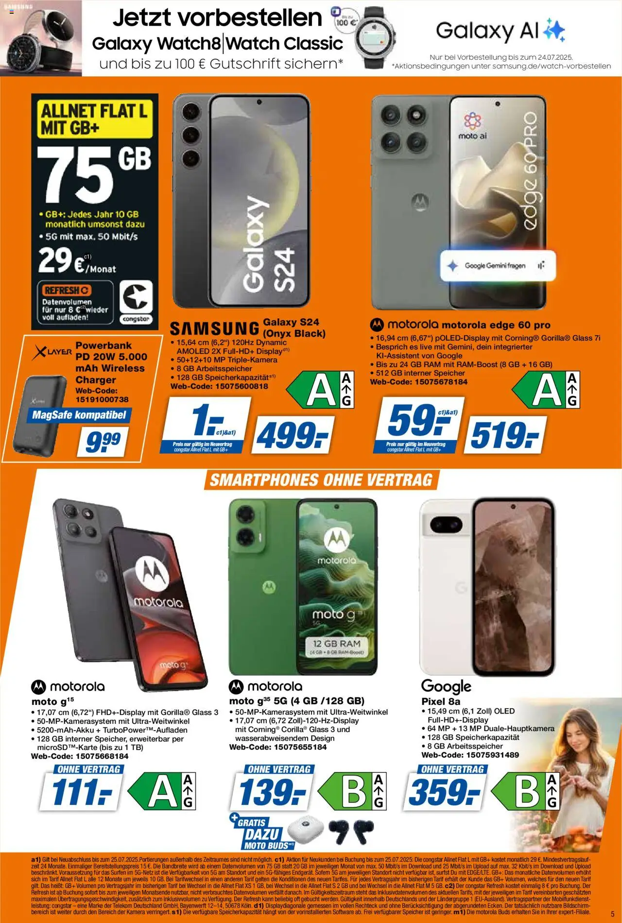 Expert Prospekt 	 - gültig ab dem 18.07.2025 | Seite: 5 | Produkte: Kamera, Smartphones, Bildschirm, Powerbank