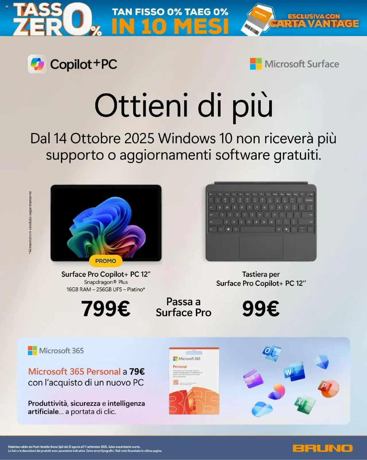 Volantino BRUNO del 21.08.2025 | Pagina: 40 | Prodotti: PC, Tastiera