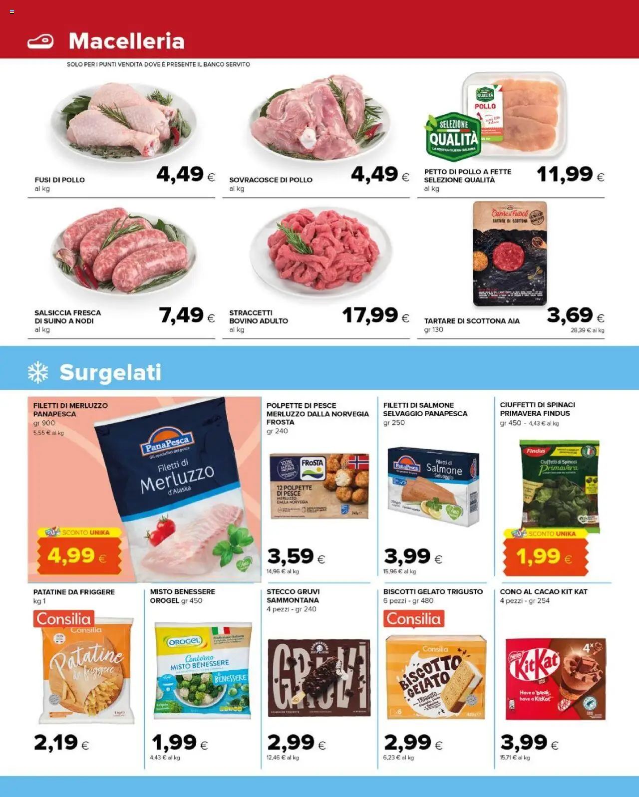 Volantino Tigre del 20.08.2025 | Pagina: 4 | Prodotti: Bovino, Gelato, Salsiccia, Cacao